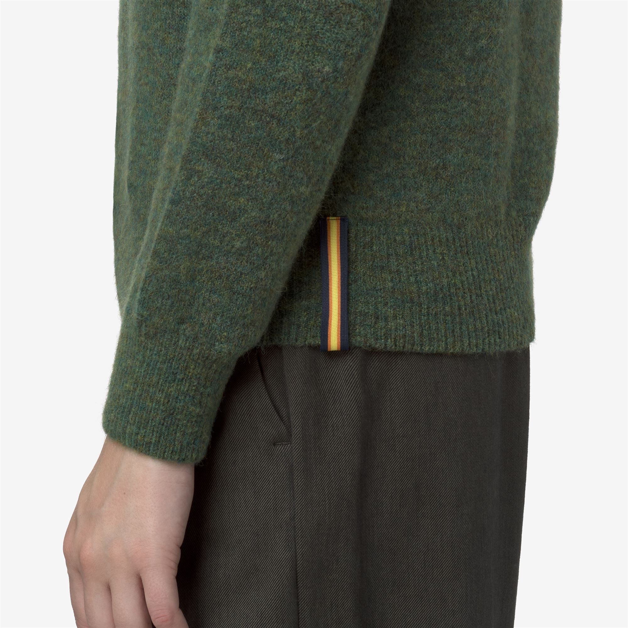 CLARISSE WOOL STRETCH - KNITWEAR - Pull Over - Woman - GREEN MIX