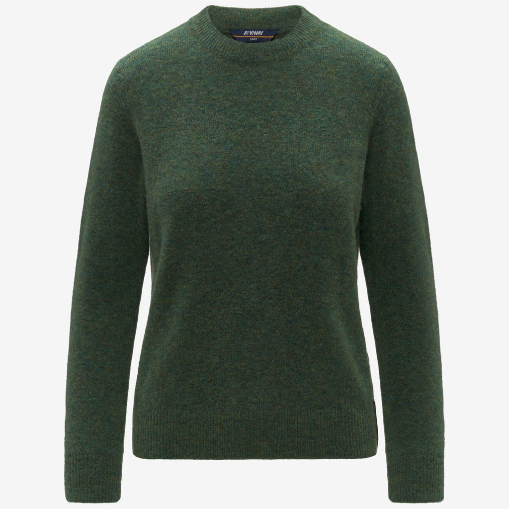 CLARISSE WOOL STRETCH - KNITWEAR - Pull Over - Woman - GREEN MIX