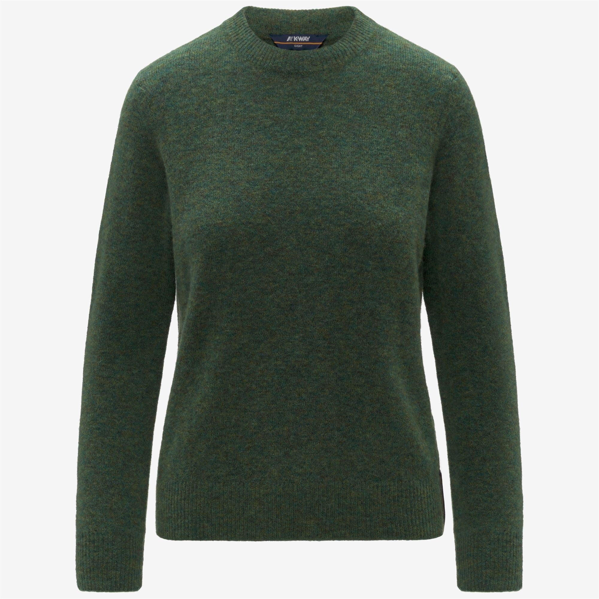 CLARISSE WOOL STRETCH - KNITWEAR - Pull Over - Woman - GREEN MIX