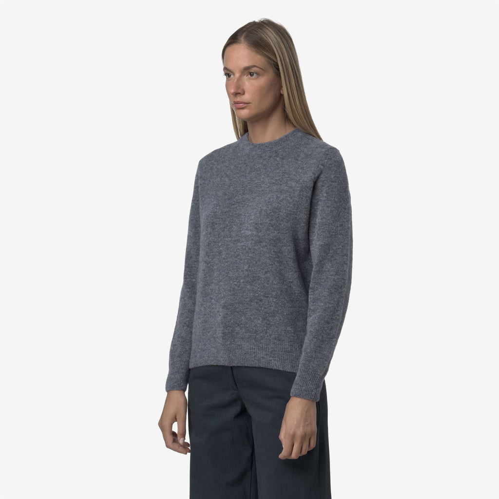 CLARISSE WOOL STRETCH - KNITWEAR - Pull Over - Woman - BLUE WILD MIX
