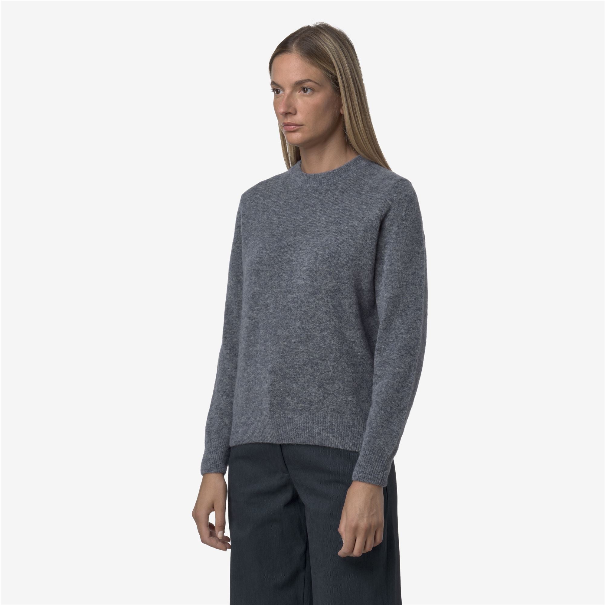 CLARISSE WOOL STRETCH - KNITWEAR - Pull Over - Woman - BLUE WILD MIX