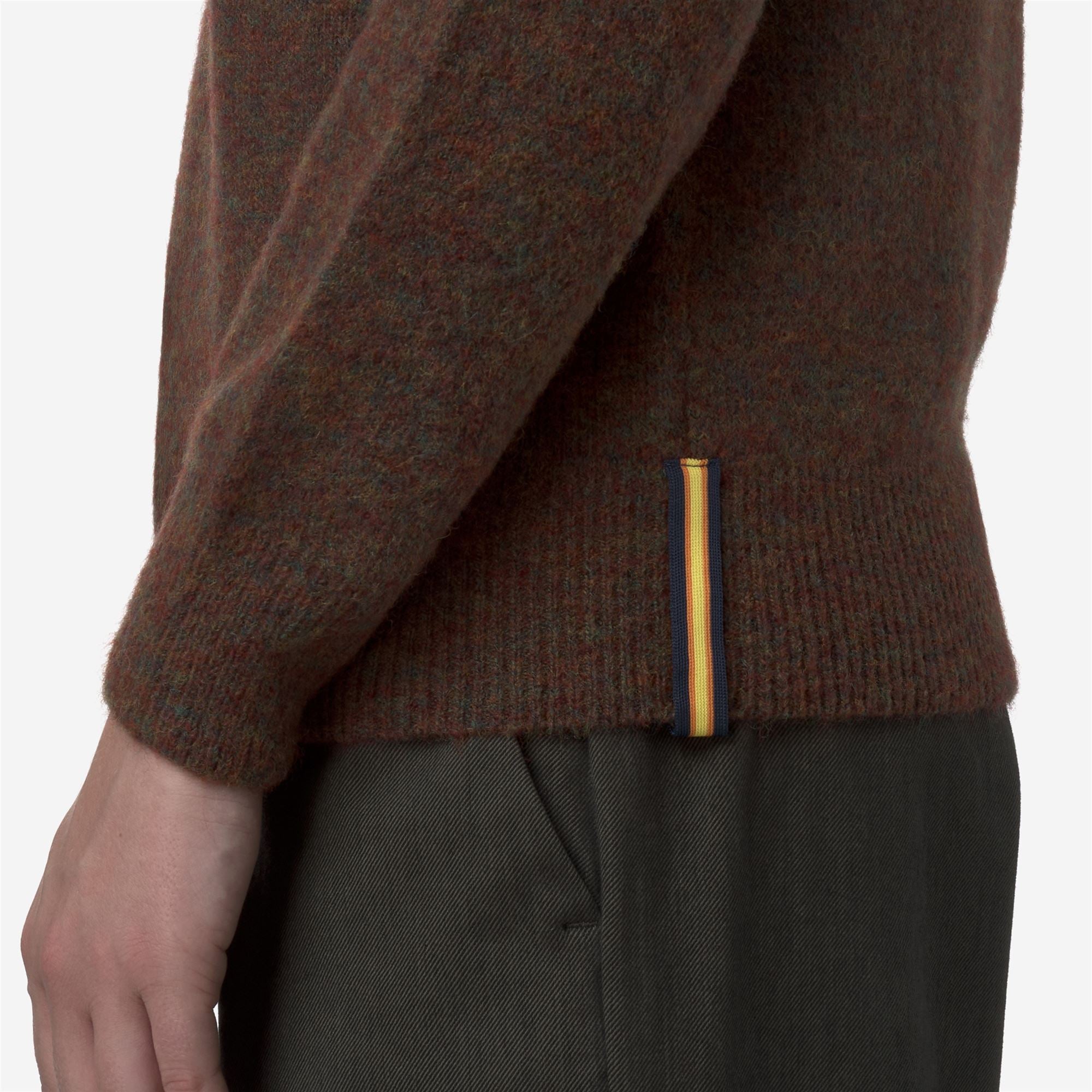 CLARISSE WOOL STRETCH - KNITWEAR - Pull Over - Woman - BROWN COFFEE MIX