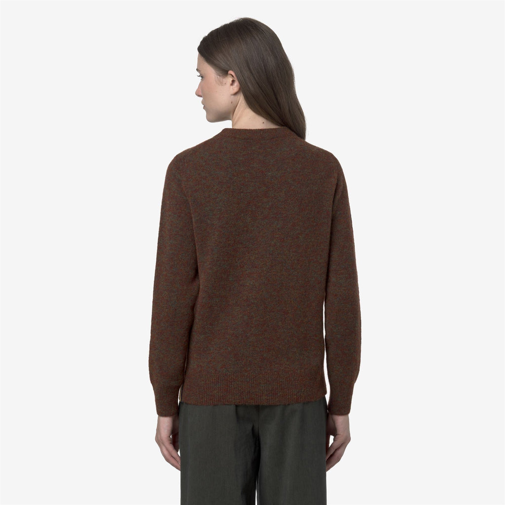 CLARISSE WOOL STRETCH - KNITWEAR - Pull Over - Woman - BROWN COFFEE MIX