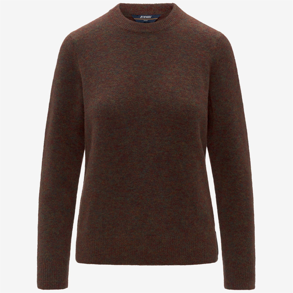 CLARISSE WOOL STRETCH - KNITWEAR - Pull Over - Woman - BROWN COFFEE MIX