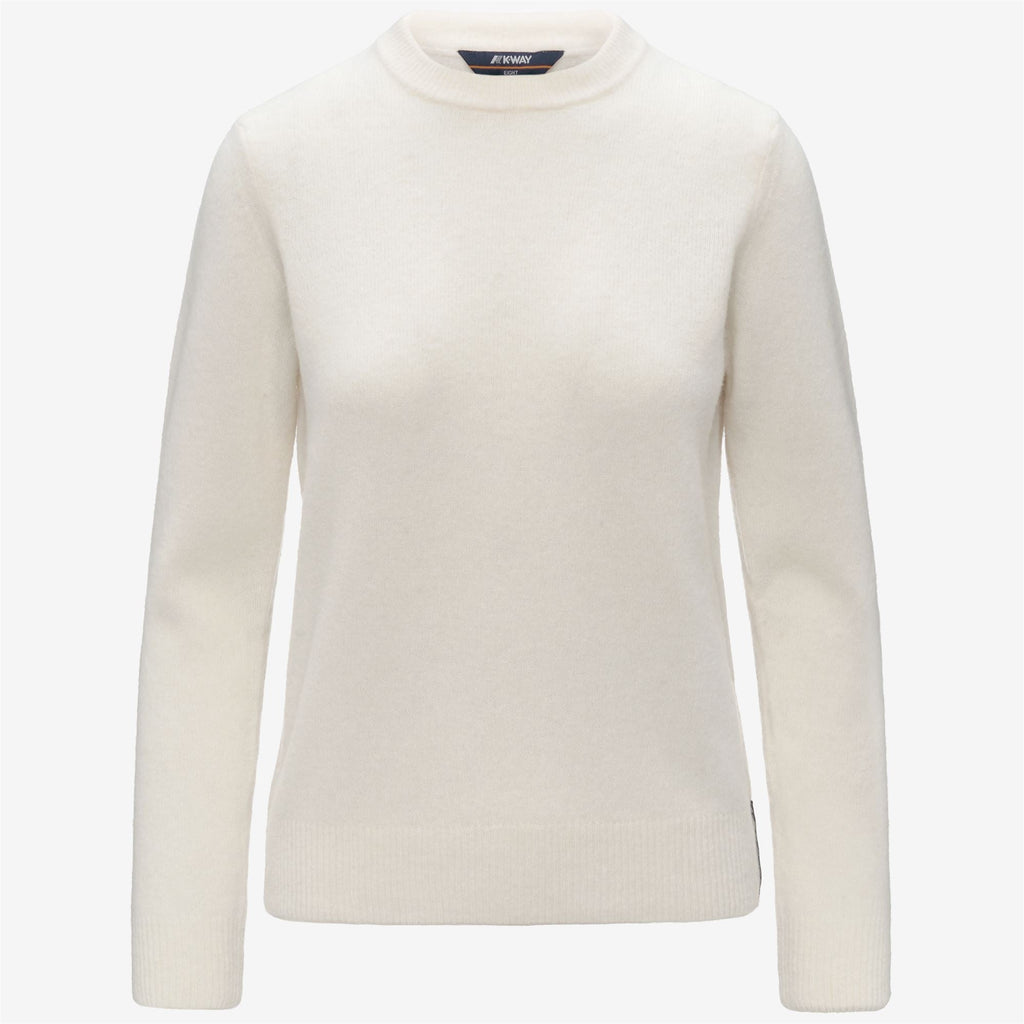 CLARISSE WOOL STRETCH - KNITWEAR - Pull Over - Woman - WHITE GARDENIA