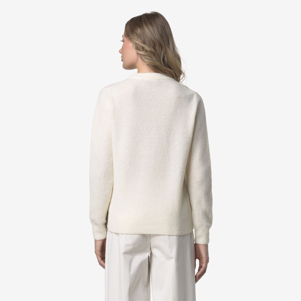 CLARISSE WOOL STRETCH - KNITWEAR - Pull Over - Woman - WHITE GARDENIA