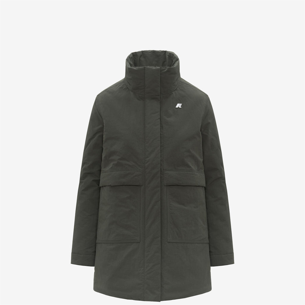 KALIMA WARM COTTON NYLON - Jackets - 3/4 LENGTH - Woman - GREEN BLACKISH