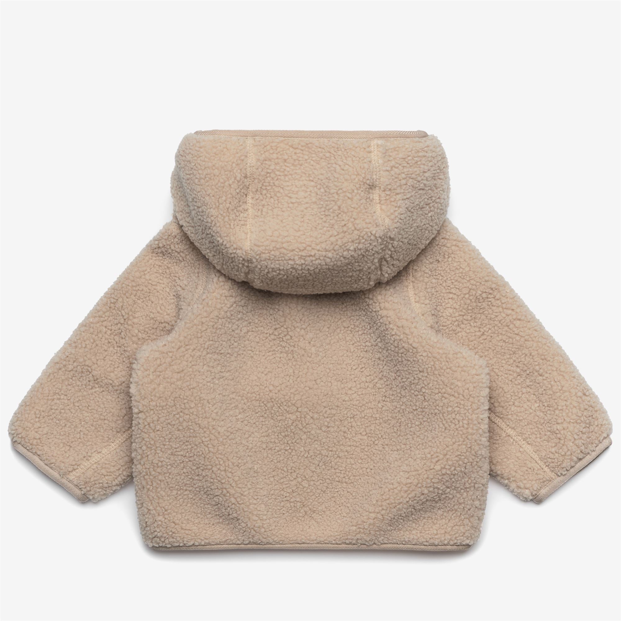 E. JANNE POLAR - Fleece - Hoodie Full Zip - Kid unisex - BEIGE GREY-BEIGE GREY