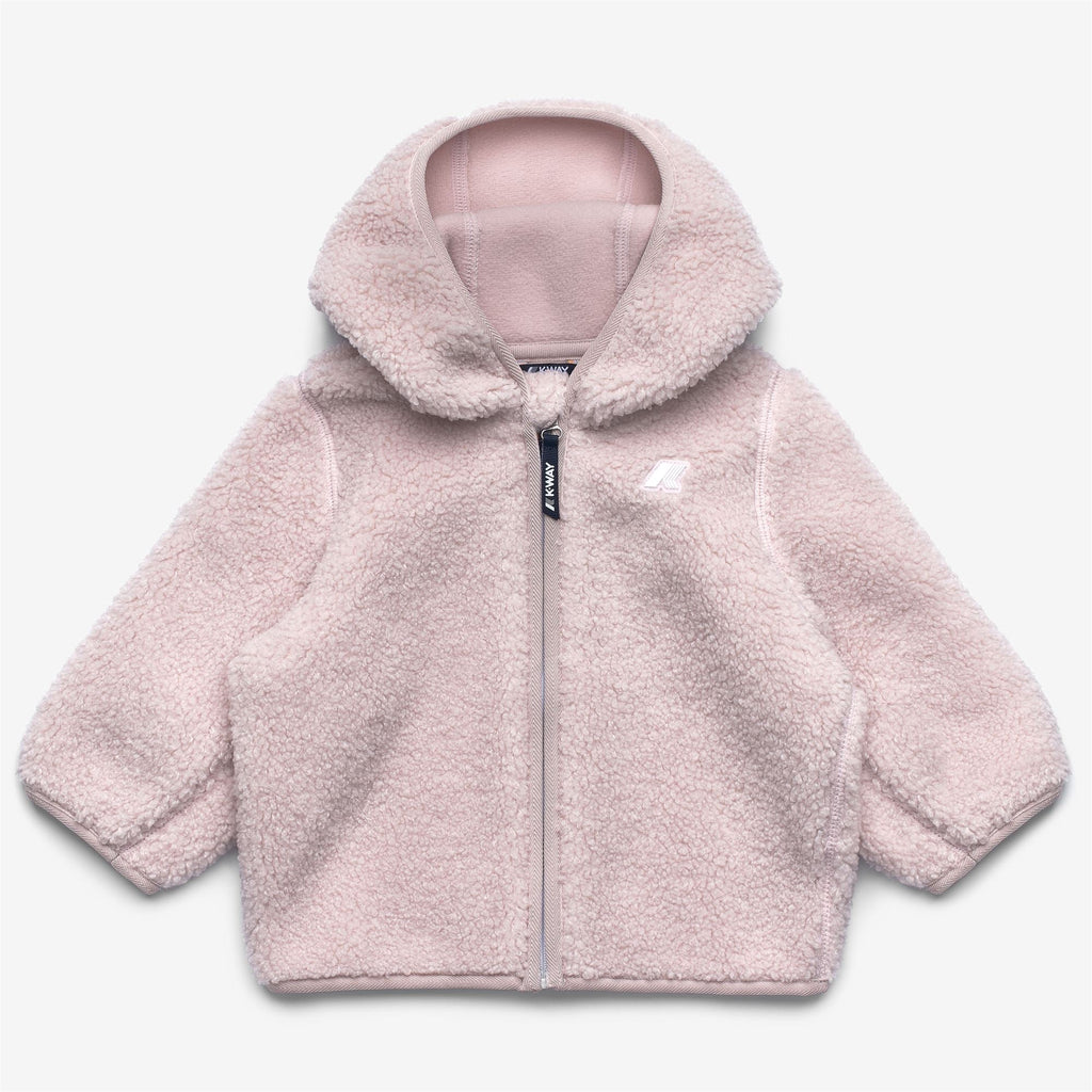 E. JANNE POLAR - Fleece - Hoodie Full Zip - Kid unisex - ROSE HUSHED-ROSE HUSHED