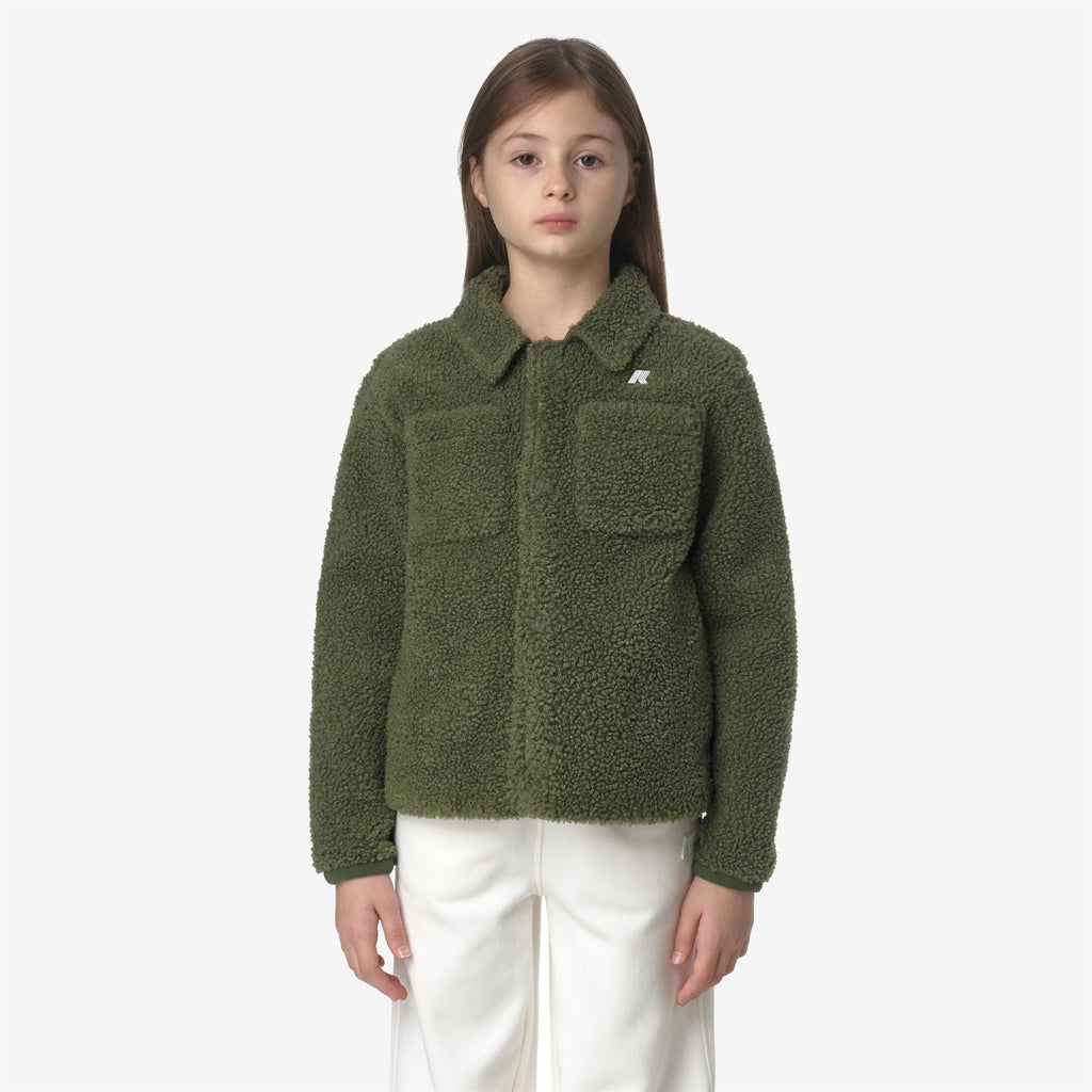 P. CAMERON SHERPA POLAR - Fleece - Jacket - Boy - GREEN C-GREEN C