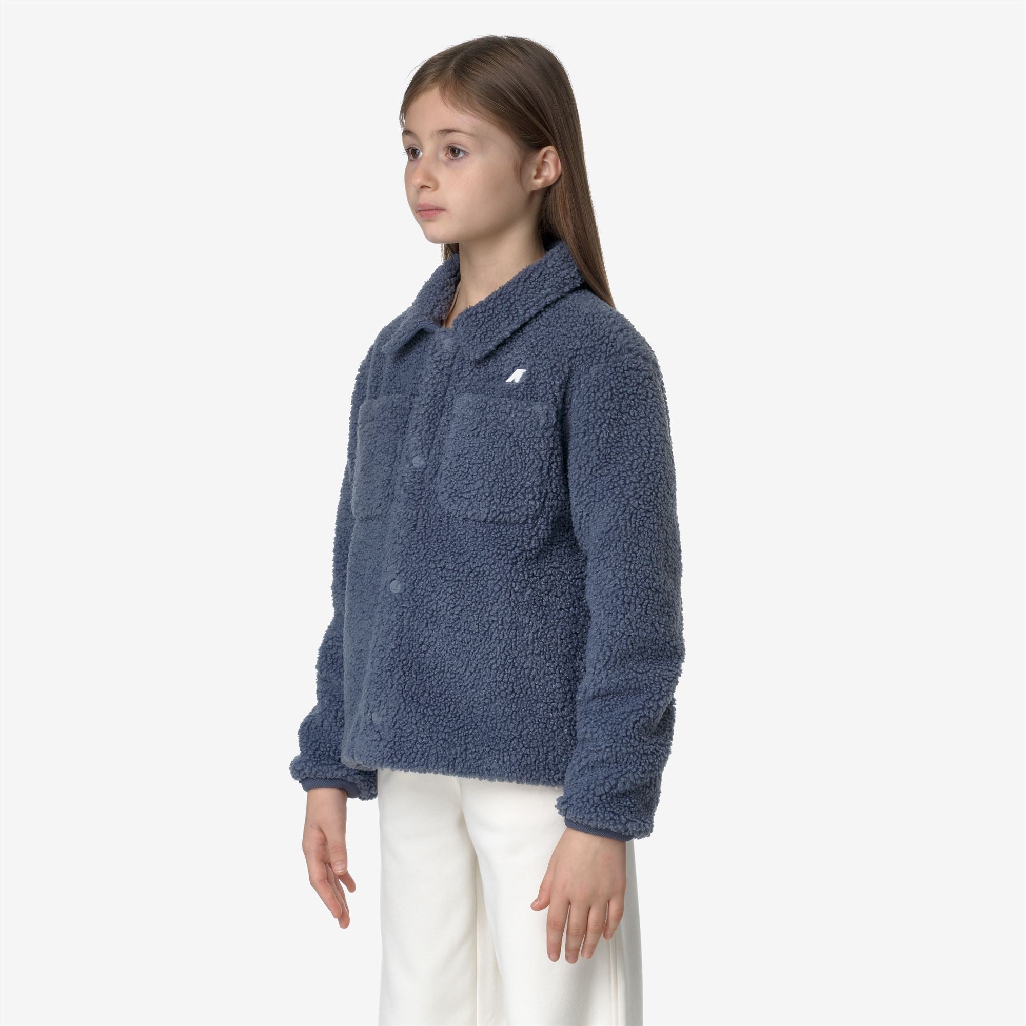P. CAMERON SHERPA POLAR - Fleece - Jacket - Boy - GREY BLUE A-GREY BLUE A