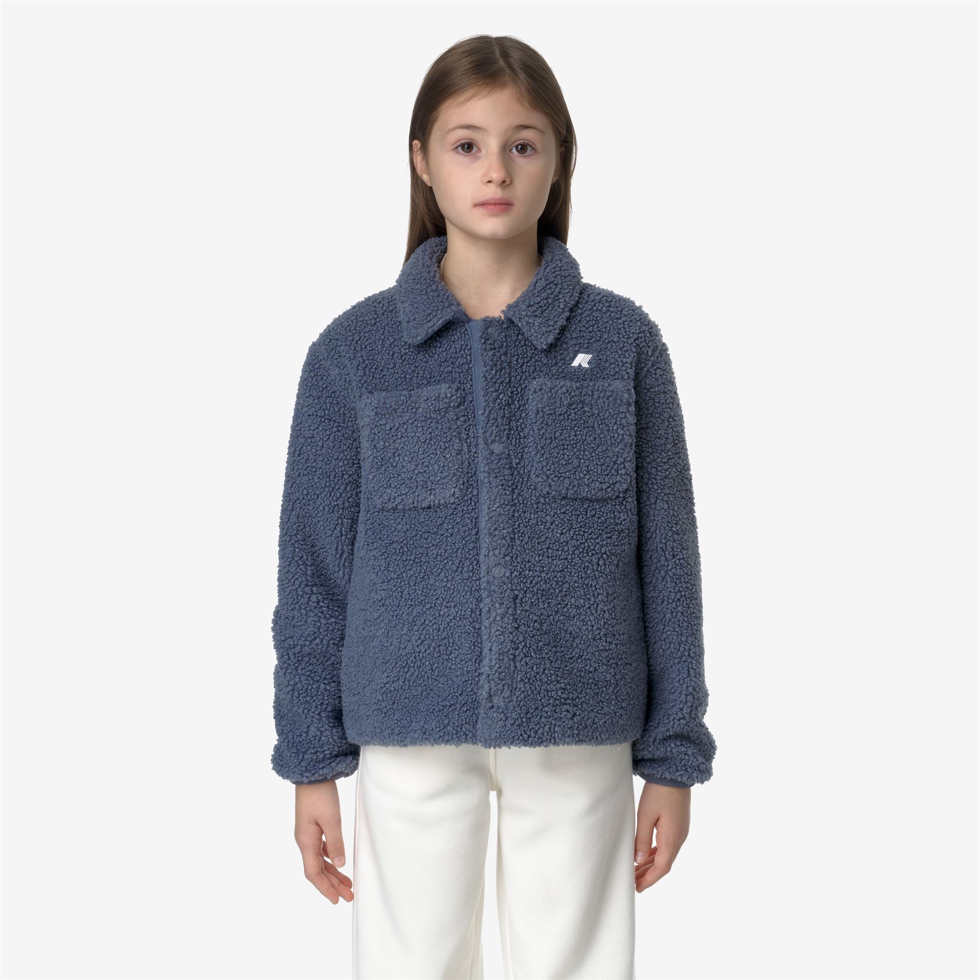P. CAMERON SHERPA POLAR - Fleece - Jacket - Boy - GREY BLUE A-GREY BLUE A