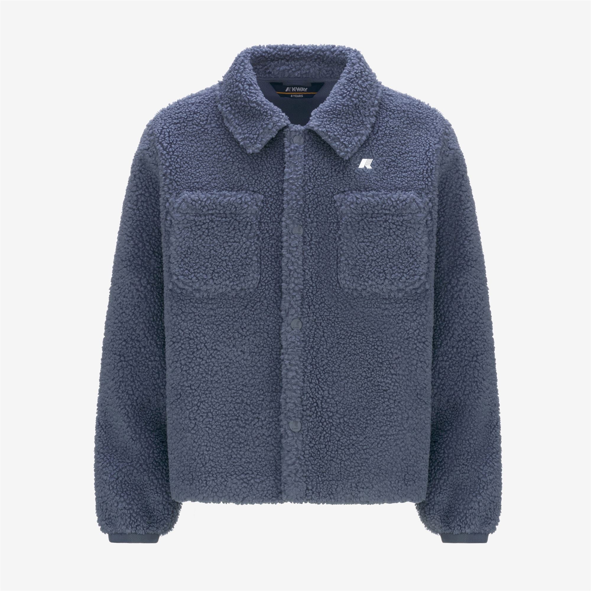 P. CAMERON SHERPA POLAR - Fleece - Jacket - Boy - GREY BLUE A-GREY BLUE A