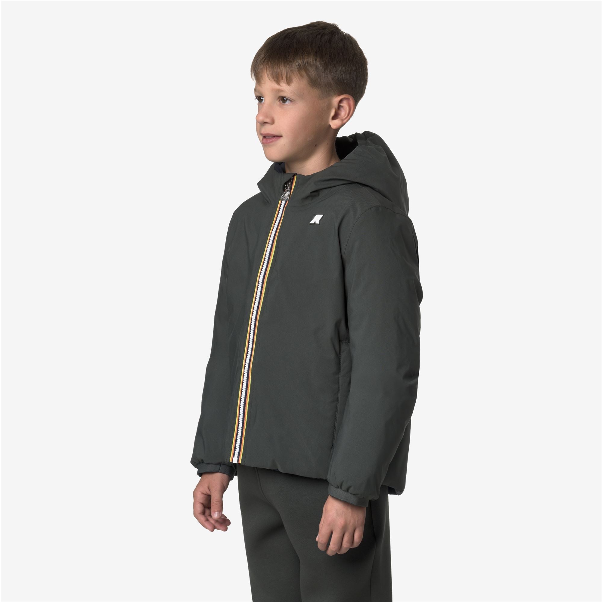 P. JACK ST THERMO REVERSIBLE - Jackets - Short - Boy - GREEN BLACKISH-BLUE DEPTH