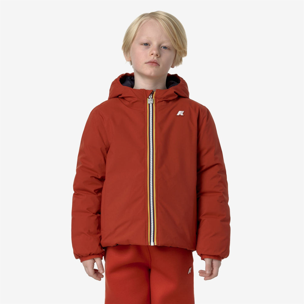 P. JACK ST THERMO REVERSIBLE - Jackets - Short - Boy - RED POMPEIAN-BLUE DEPTH
