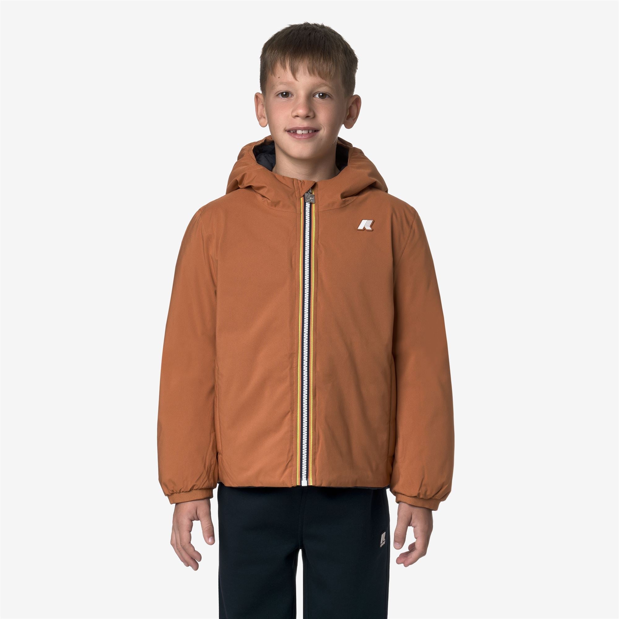 P. JACK ST THERMO REVERSIBLE - Jackets - Short - Boy - ORANGE ADOBE-BLUE DEPTH