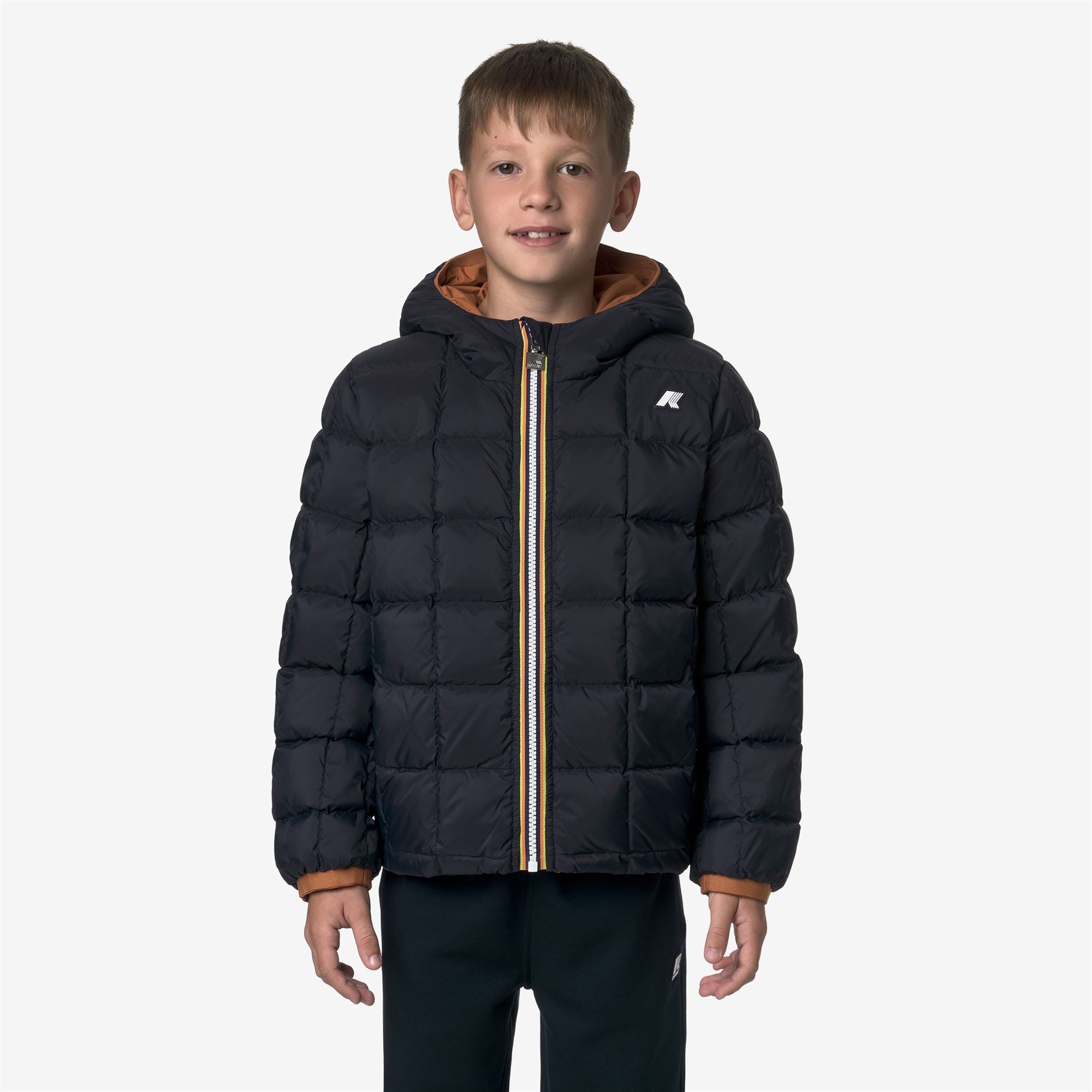 P. JACK ST THERMO REVERSIBLE - Jackets - Short - Boy - ORANGE ADOBE-BLUE DEPTH