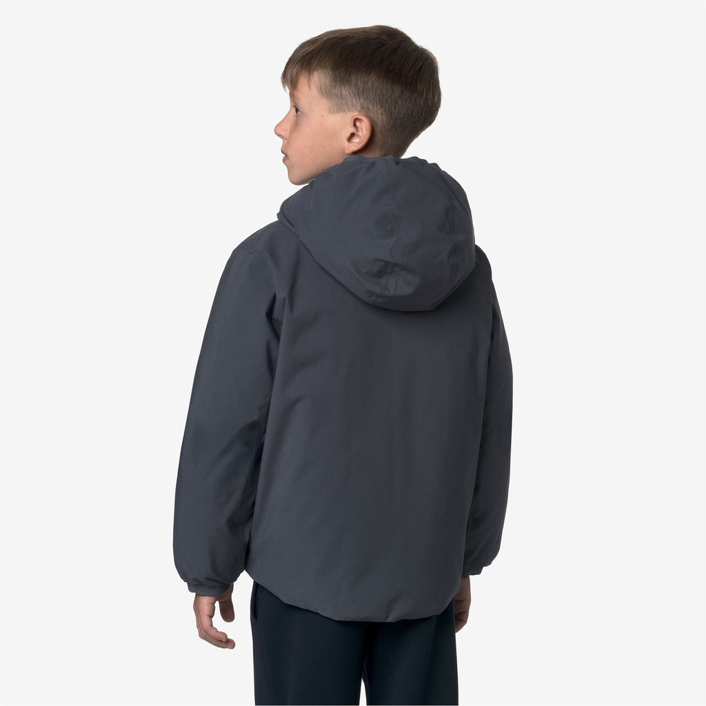 P. JACK ST THERMO REVERSIBLE - Jackets - Short - Boy - BLUE AIRFORCE-BEIGE CASHMERE