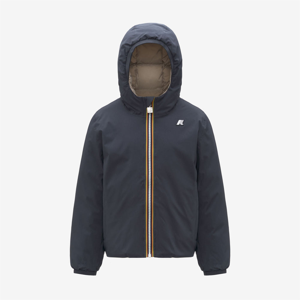 P. JACK ST THERMO REVERSIBLE - Jackets - Short - Boy - BLUE AIRFORCE-BEIGE CASHMERE