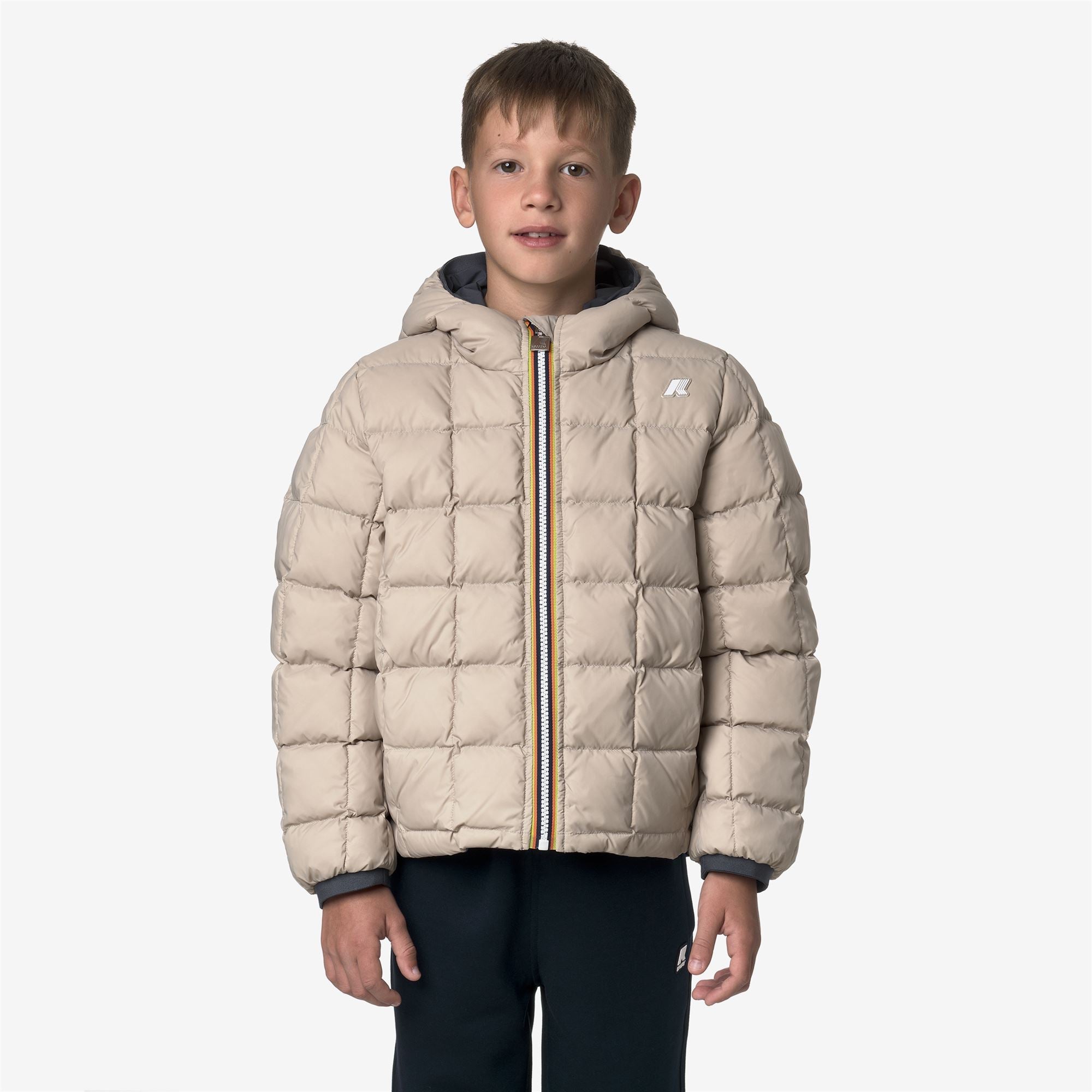P. JACK ST THERMO REVERSIBLE - Jackets - Short - Boy - BLUE AIRFORCE-BEIGE CASHMERE