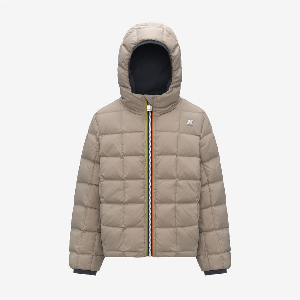 P. JACK ST THERMO REVERSIBLE - Jackets - Short - Boy - BLUE AIRFORCE-BEIGE CASHMERE