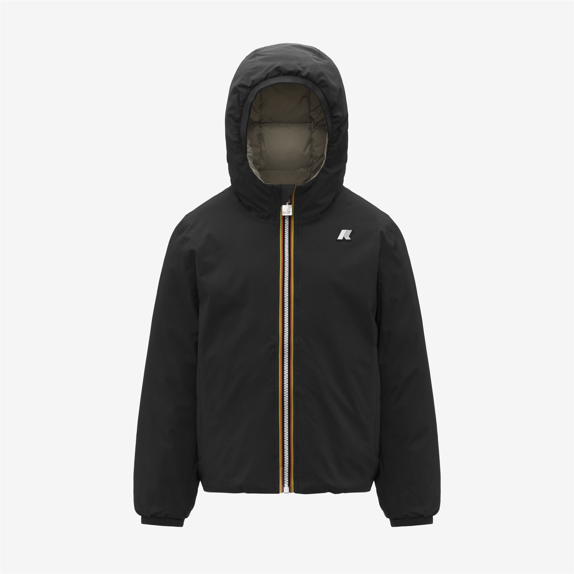 P. JACK ST THERMO REVERSIBLE - Jackets - Short - Boy - BLACK PURE-GREEN OAK