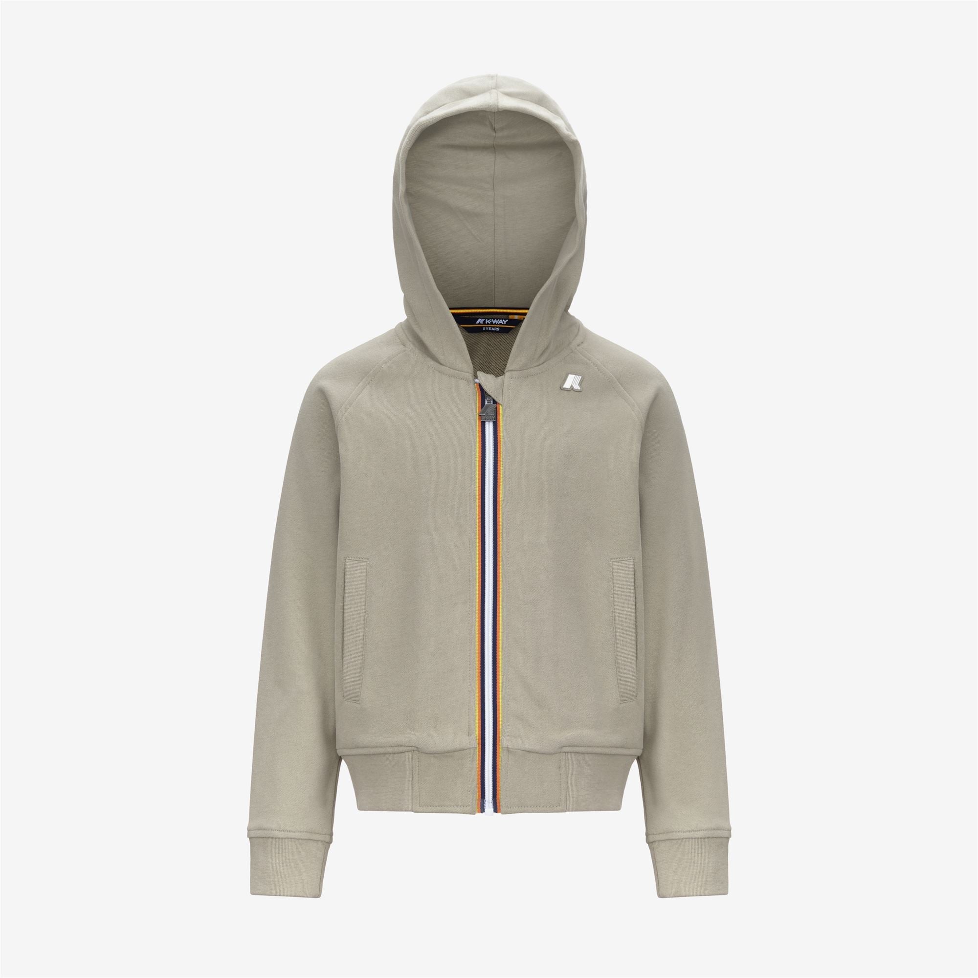 P. ANTHONY FLEECE PEACH - Fleece - Hoodie Full Zip - Boy - GREEN OAK