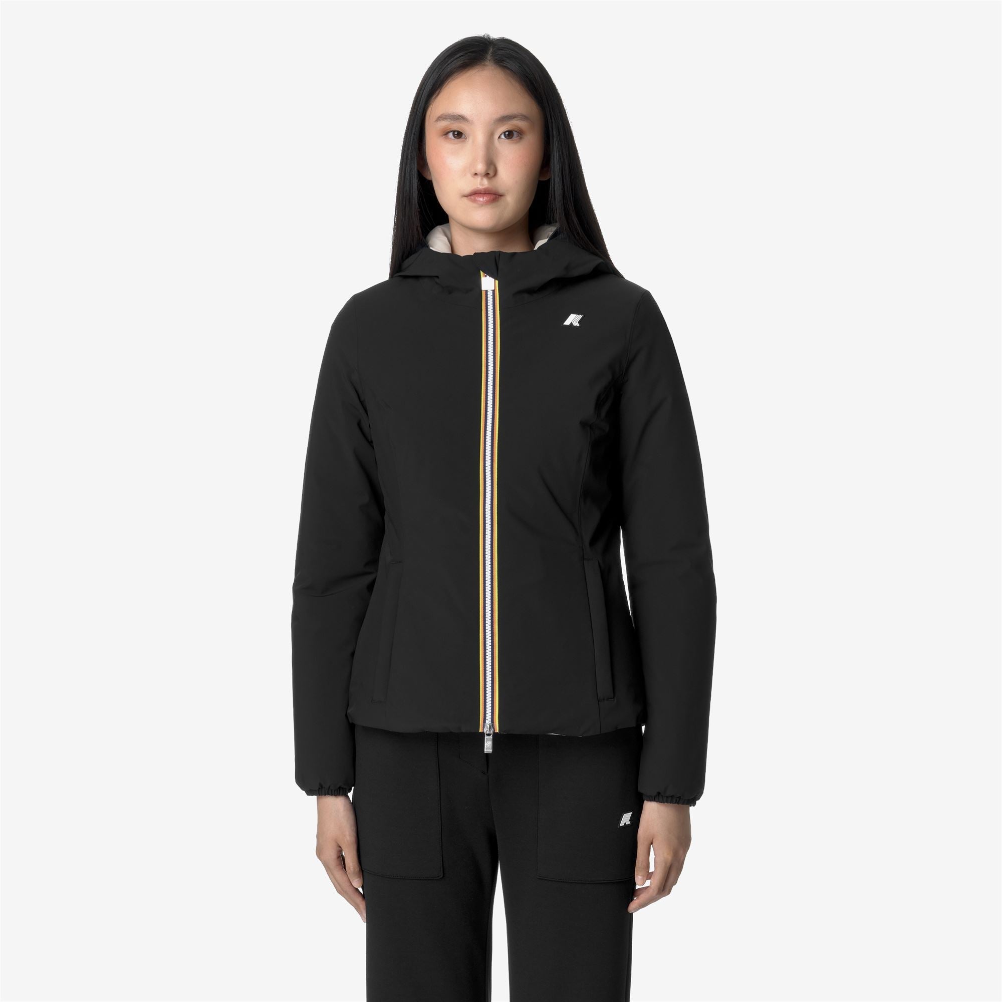 LILY ST WARM REVERSIBLE - Jackets - Short - Woman - BLACK P-BEIGE G