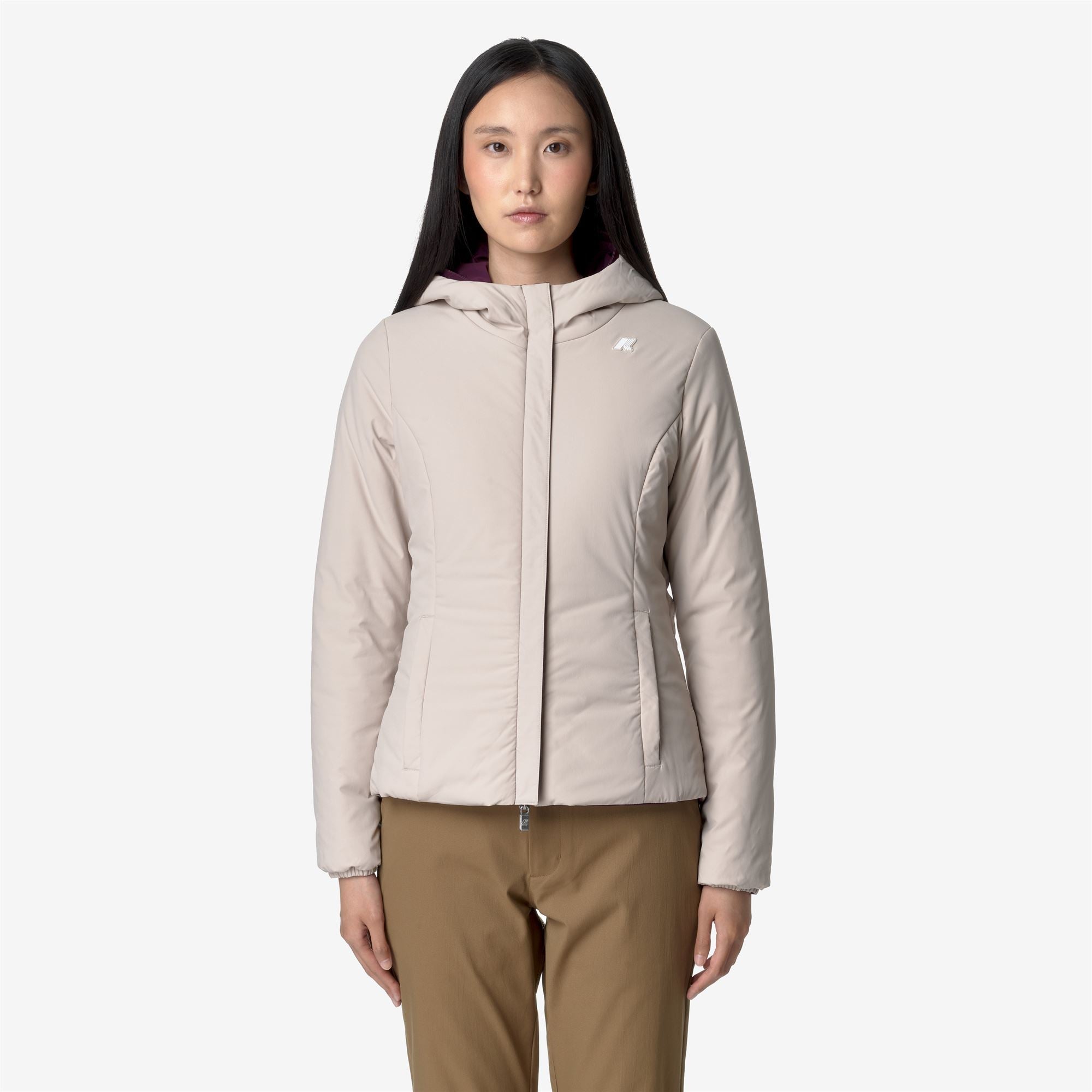 LILY ST WARM REVERSIBLE - Jackets - Short - Woman - VIOLET DK-BEIGE G