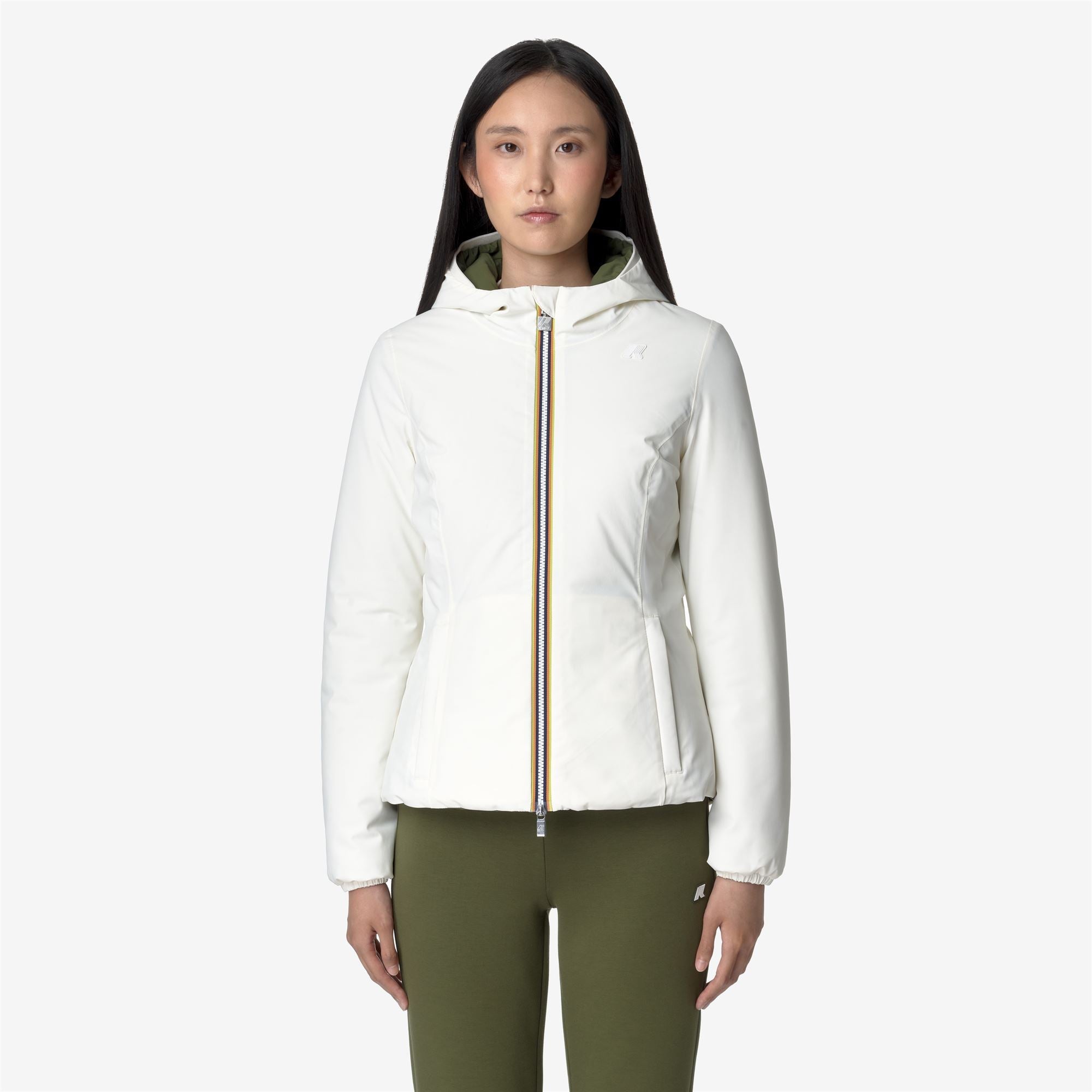 LILY ST WARM REVERSIBLE - Jackets - Short - Woman - WHITE GARDENIA-GREEN CYPRESS