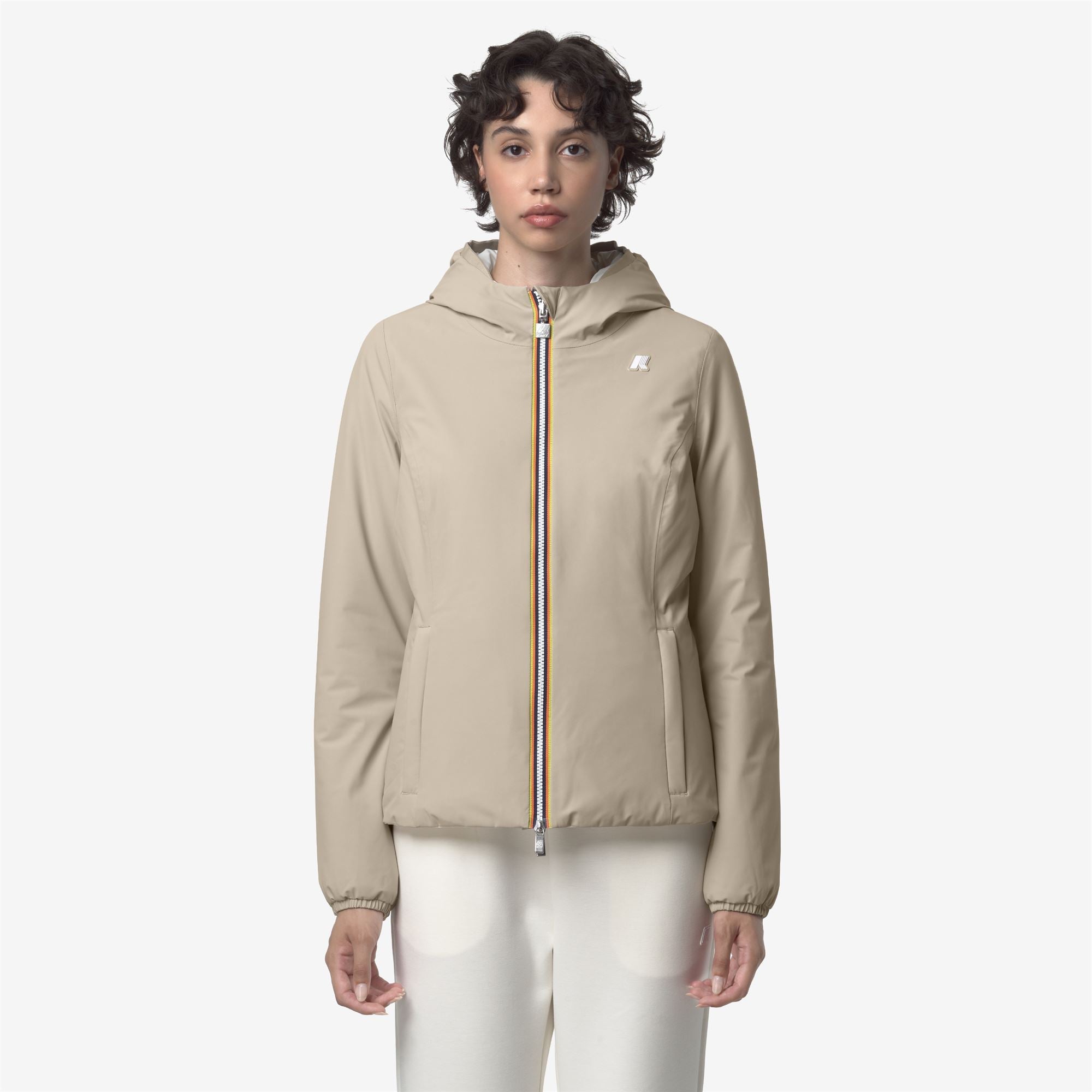 LILY ST WARM REVERSIBLE - Jackets - Short - Woman - BEIGE CASHMERE-WHITE GARDENIA