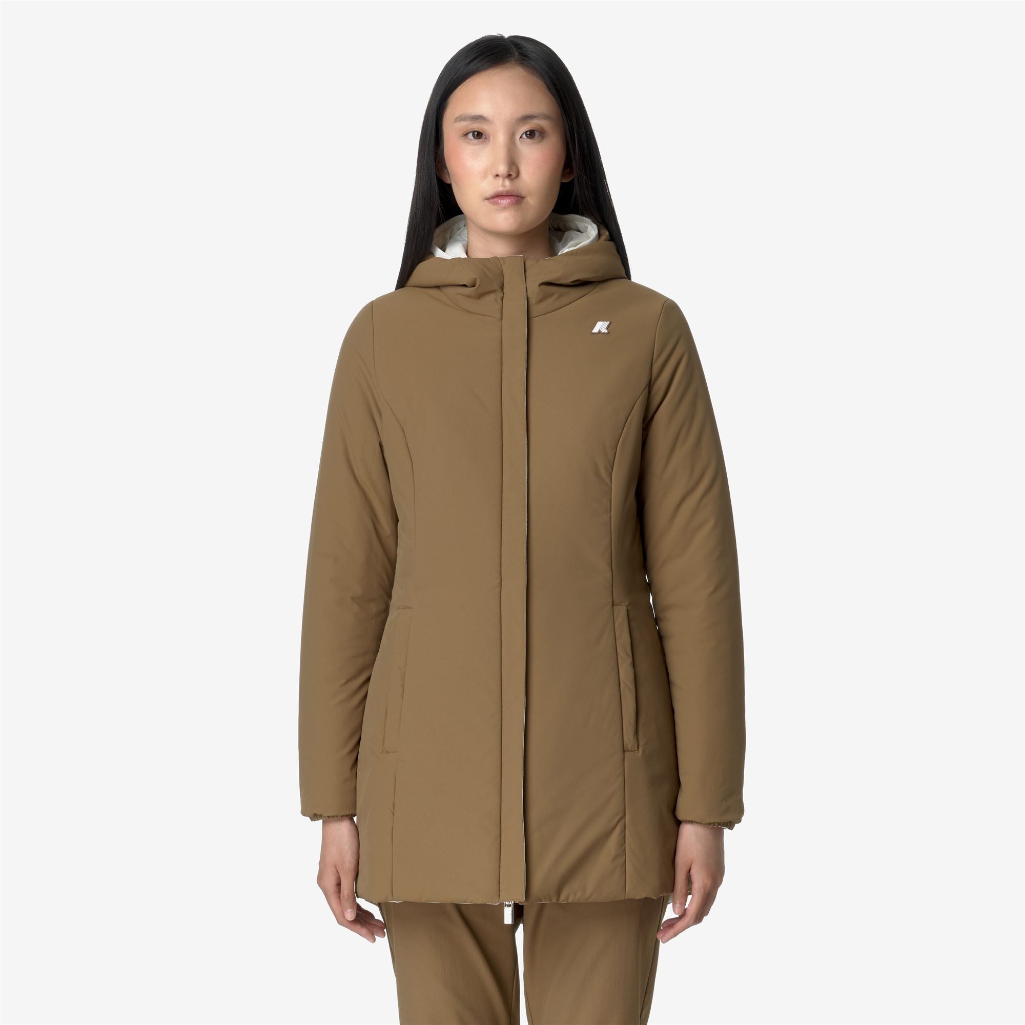 DENISE ST WARM REVERSIBLE - Jackets - Mid - Woman - WHITE G-BROWN C