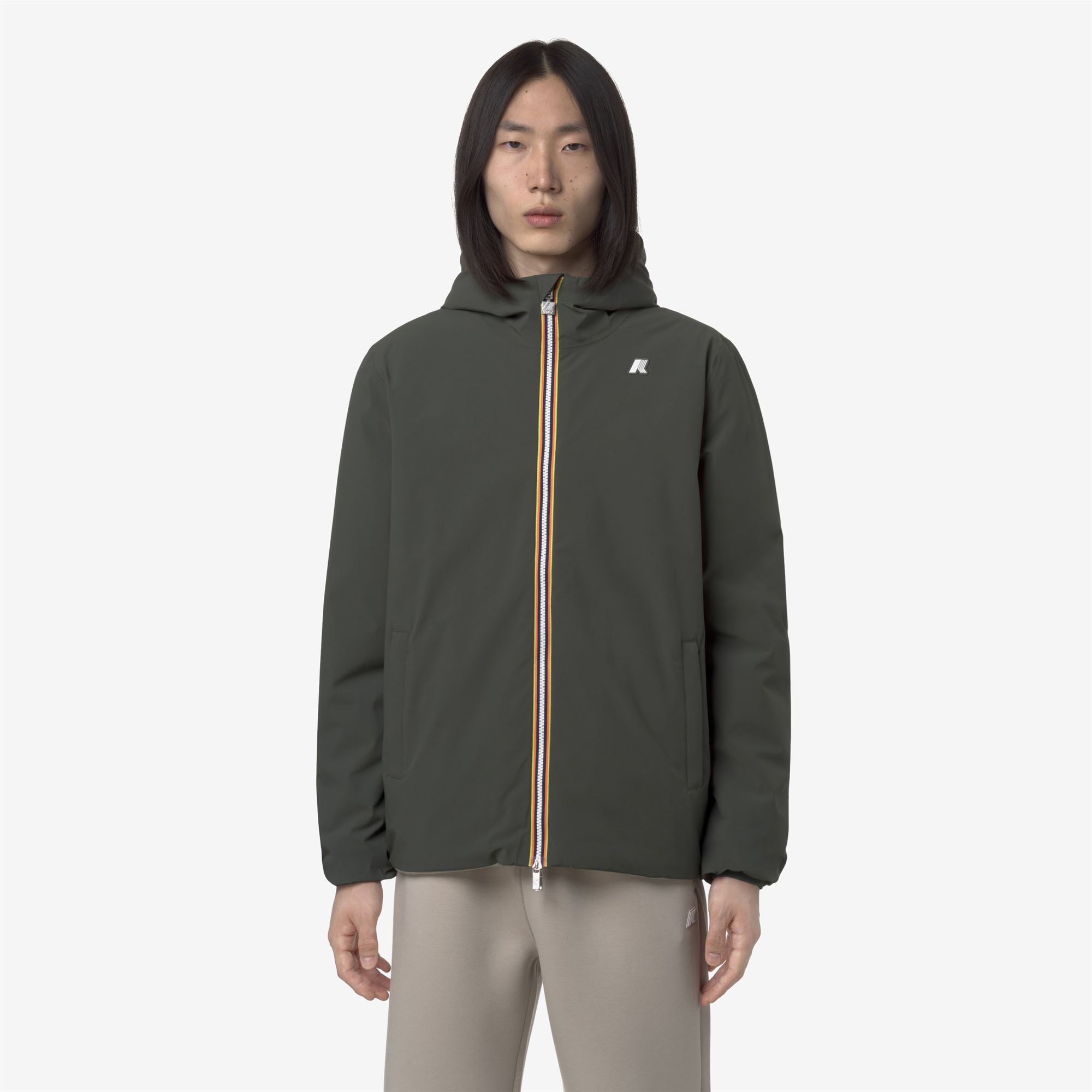 JACK ST WARM REVERSIBLE - Jackets - Short - Man - GREEN BLACKISH-GREEN OAK