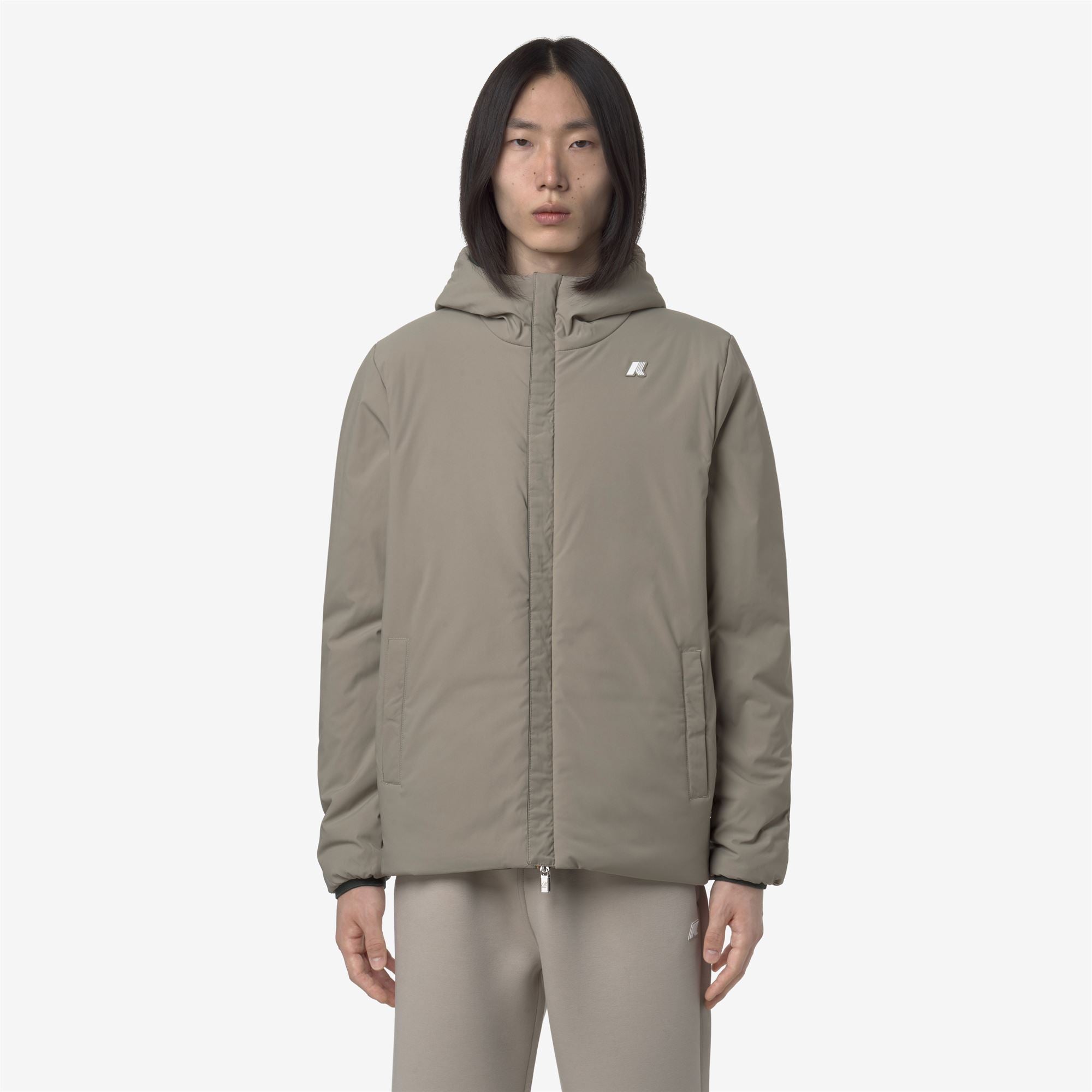 JACK ST WARM REVERSIBLE - Jackets - Short - Man - GREEN BLACKISH-GREEN OAK