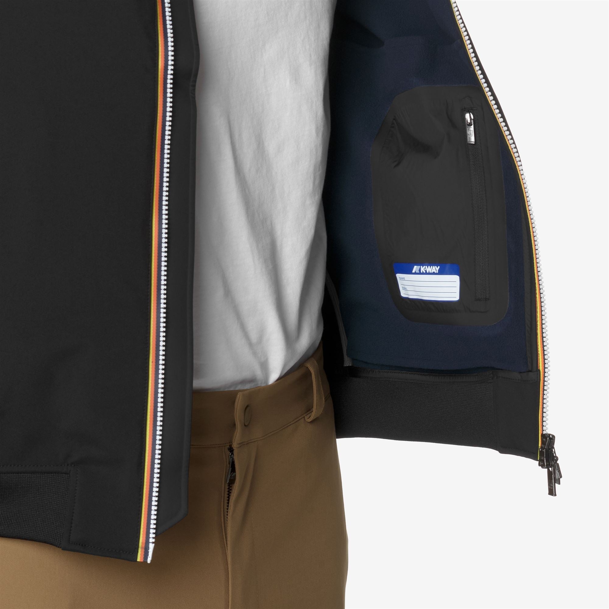 ARSENE BONDED - Jackets - Short - Man - BLACK-BLUE DEPTH