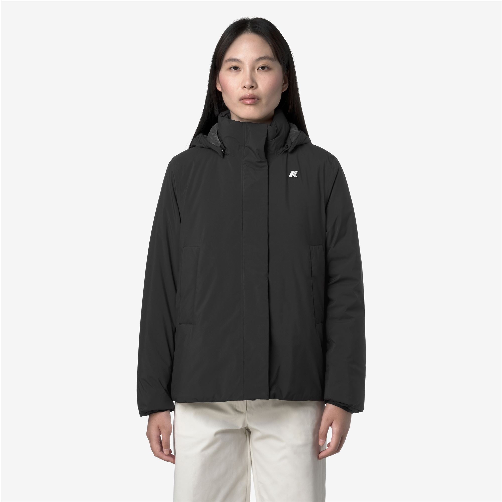 MARLETTE SOFT TOUCH MARMOTTA - Jackets - Short - Woman - BLACK PURE-BLUE AIRFORCE