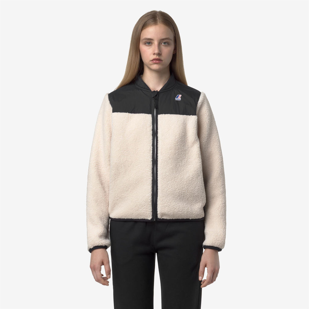 BERNARDINE 4.0 ORSETTO - Fleece - Jacket - Woman - BLACK PURE-ECRU