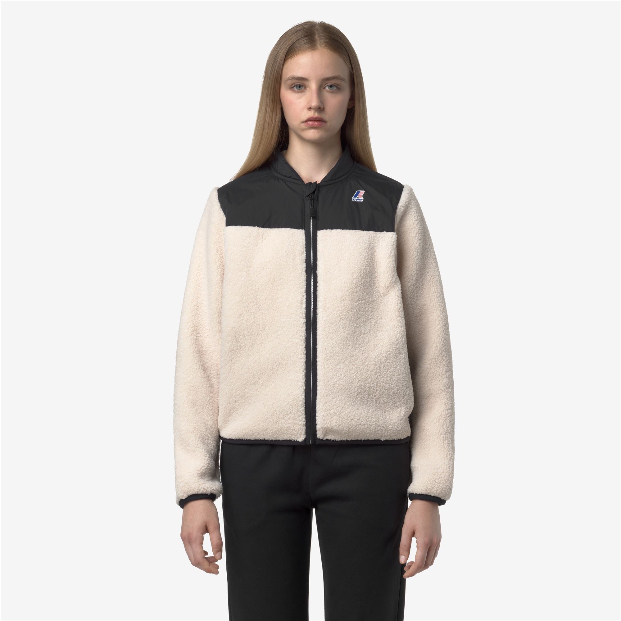 BERNARDINE 4.0 ORSETTO - Fleece - Jacket - Woman - BLACK PURE-ECRU