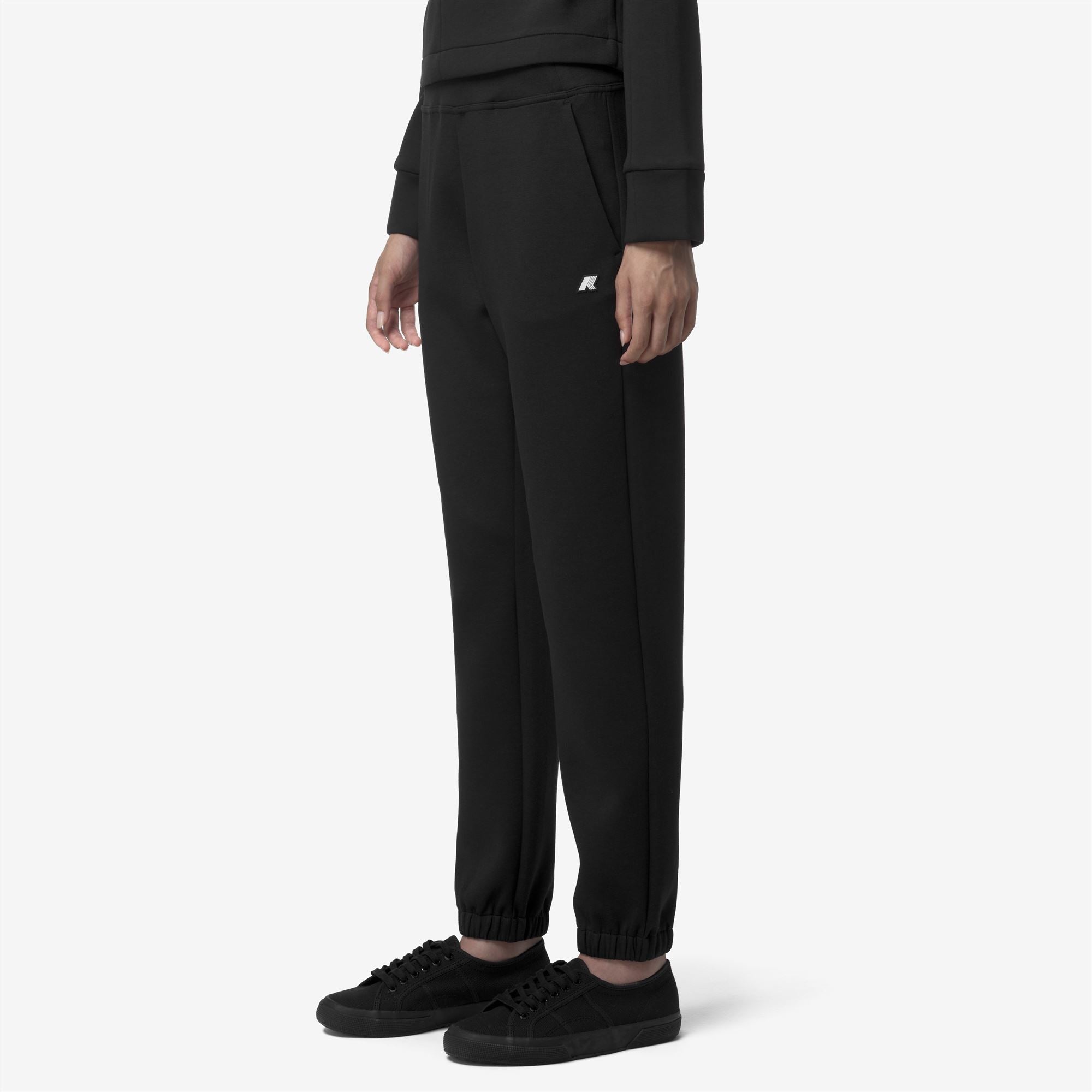 GINEVRETTE LIGHT SPACER - Pants - Sport Trousers - Woman - BLACK PURE