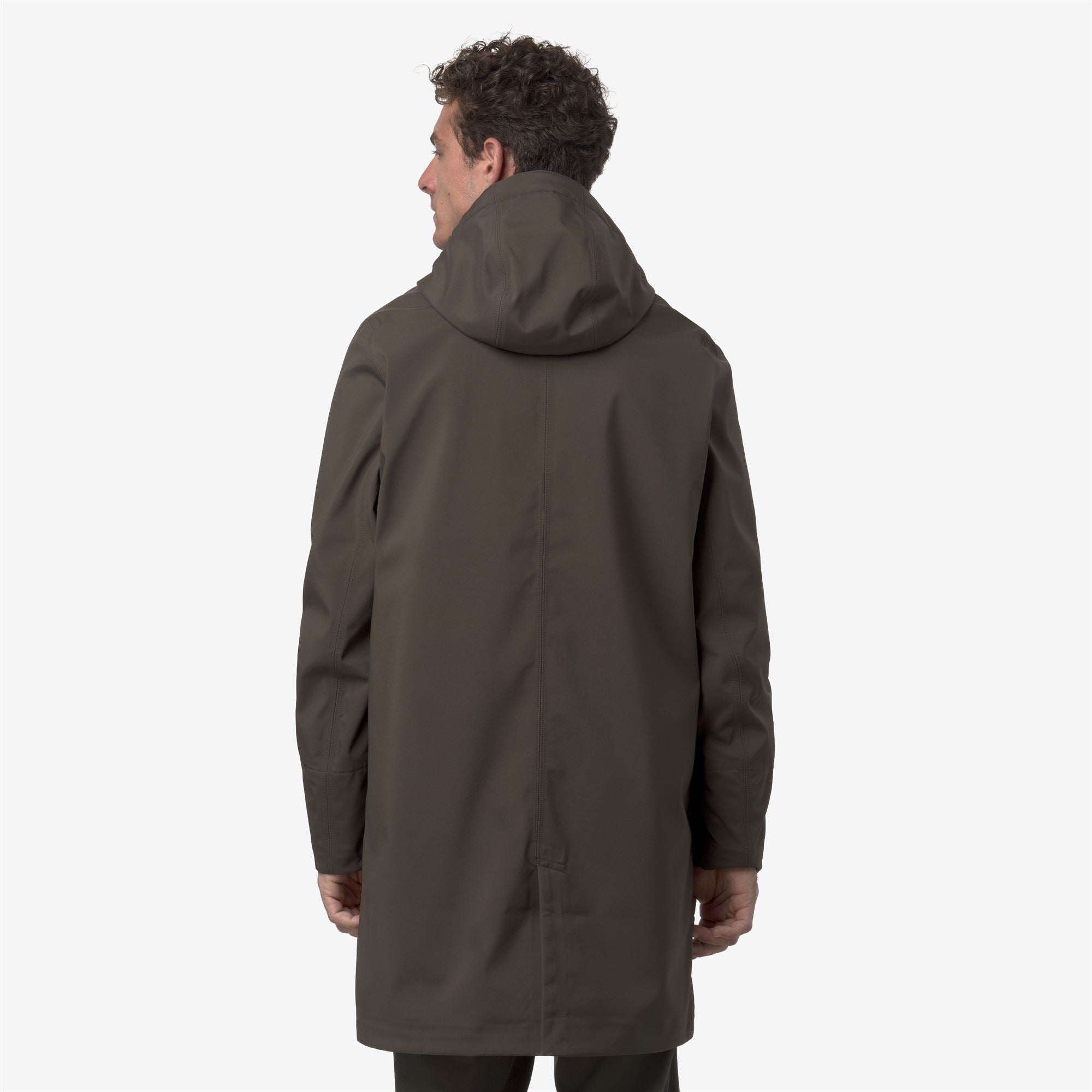THOMAS BONDED - Jackets - Long - Man - BLACK OLIVE-BLUE DEPTH