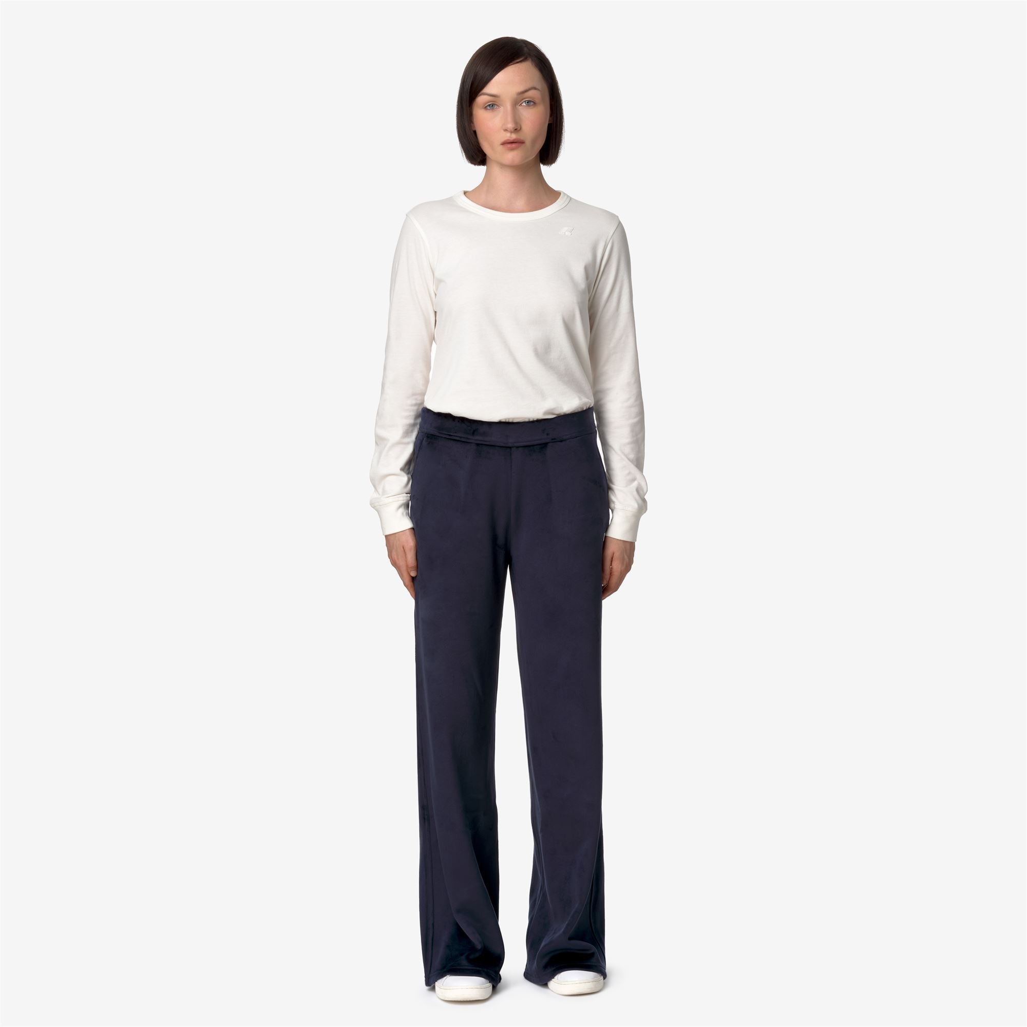 JENNY VELOUR POLAR - Pants - Sport Trousers - Woman - BLUE DEPTH-BLUE DEPTH