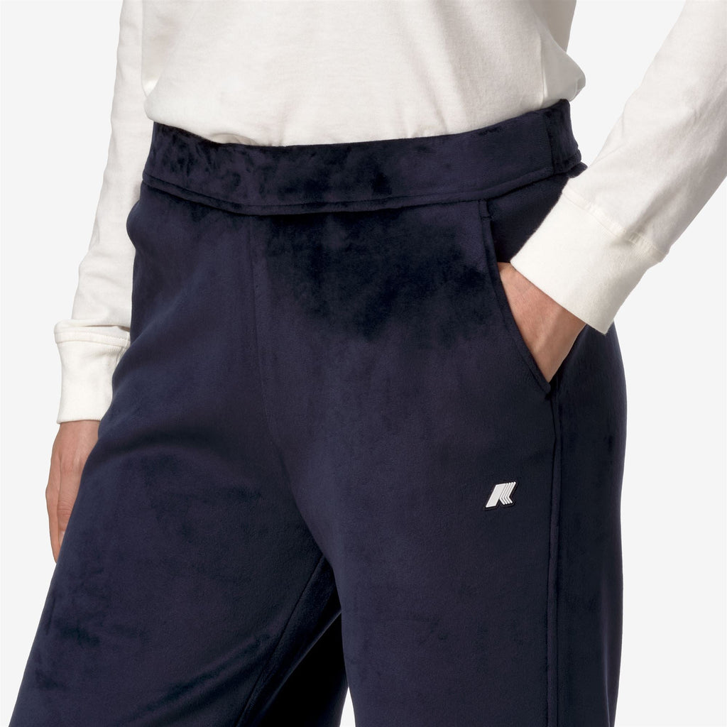JENNY VELOUR POLAR - Pants - Sport Trousers - Woman - BLUE DEPTH-BLUE DEPTH