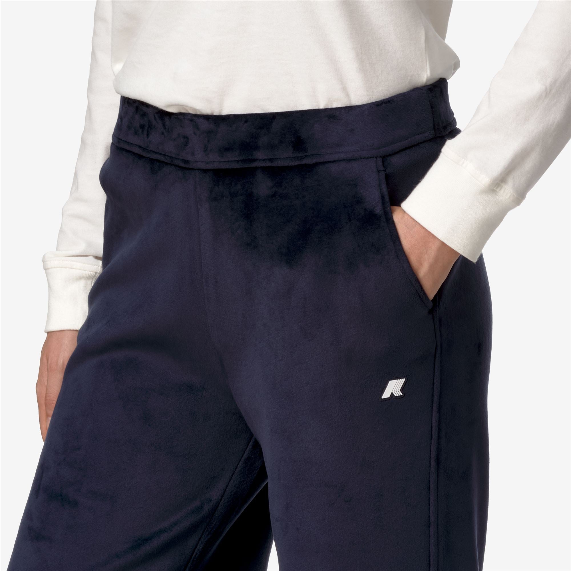 JENNY VELOUR POLAR - Pants - Sport Trousers - Woman - BLUE DEPTH-BLUE DEPTH