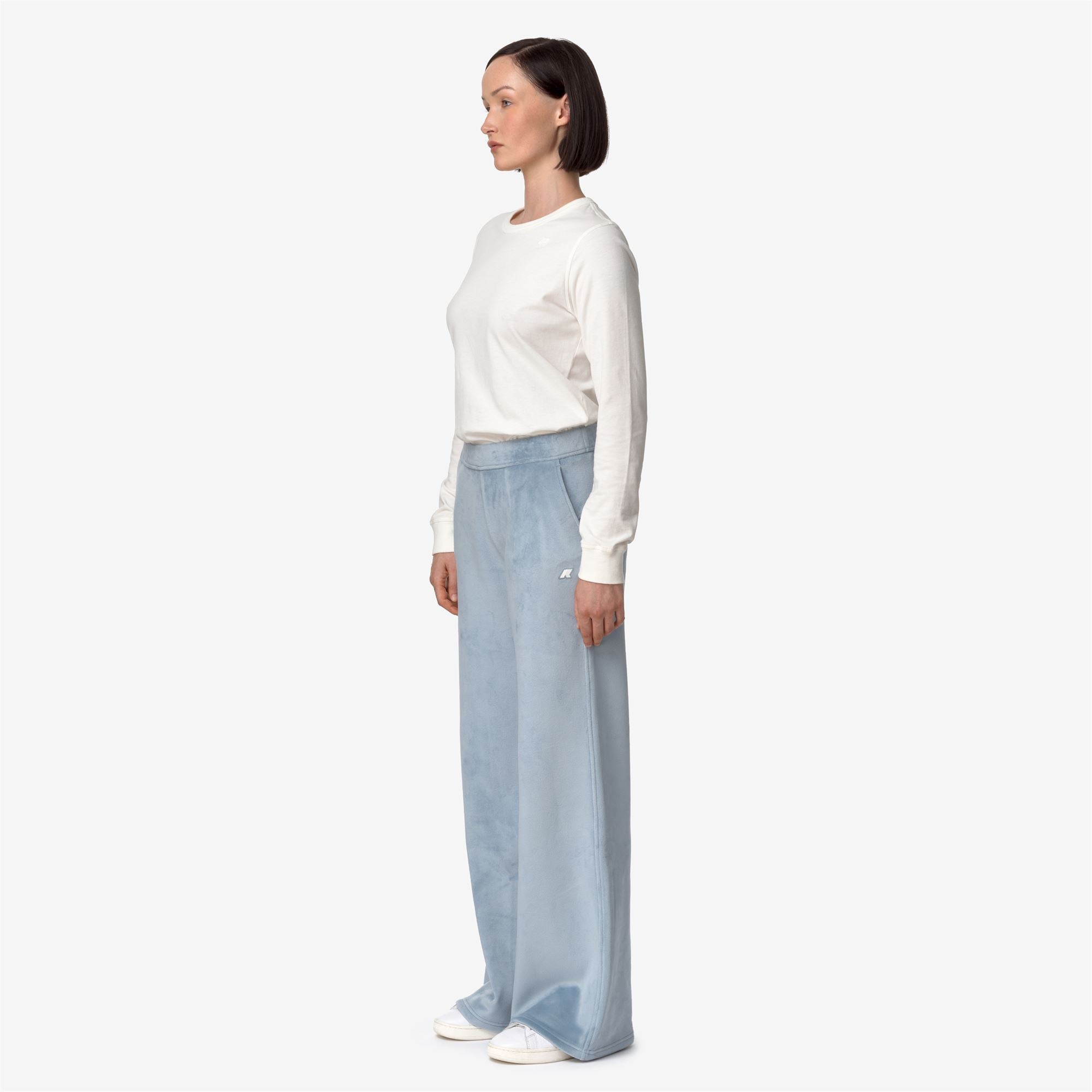 JENNY VELOUR POLAR - Pants - Sport Trousers - Woman - BLUE A-BLUE A