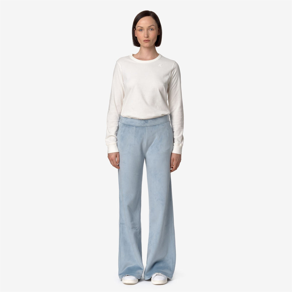 JENNY VELOUR POLAR - Pants - Sport Trousers - Woman - BLUE A-BLUE A