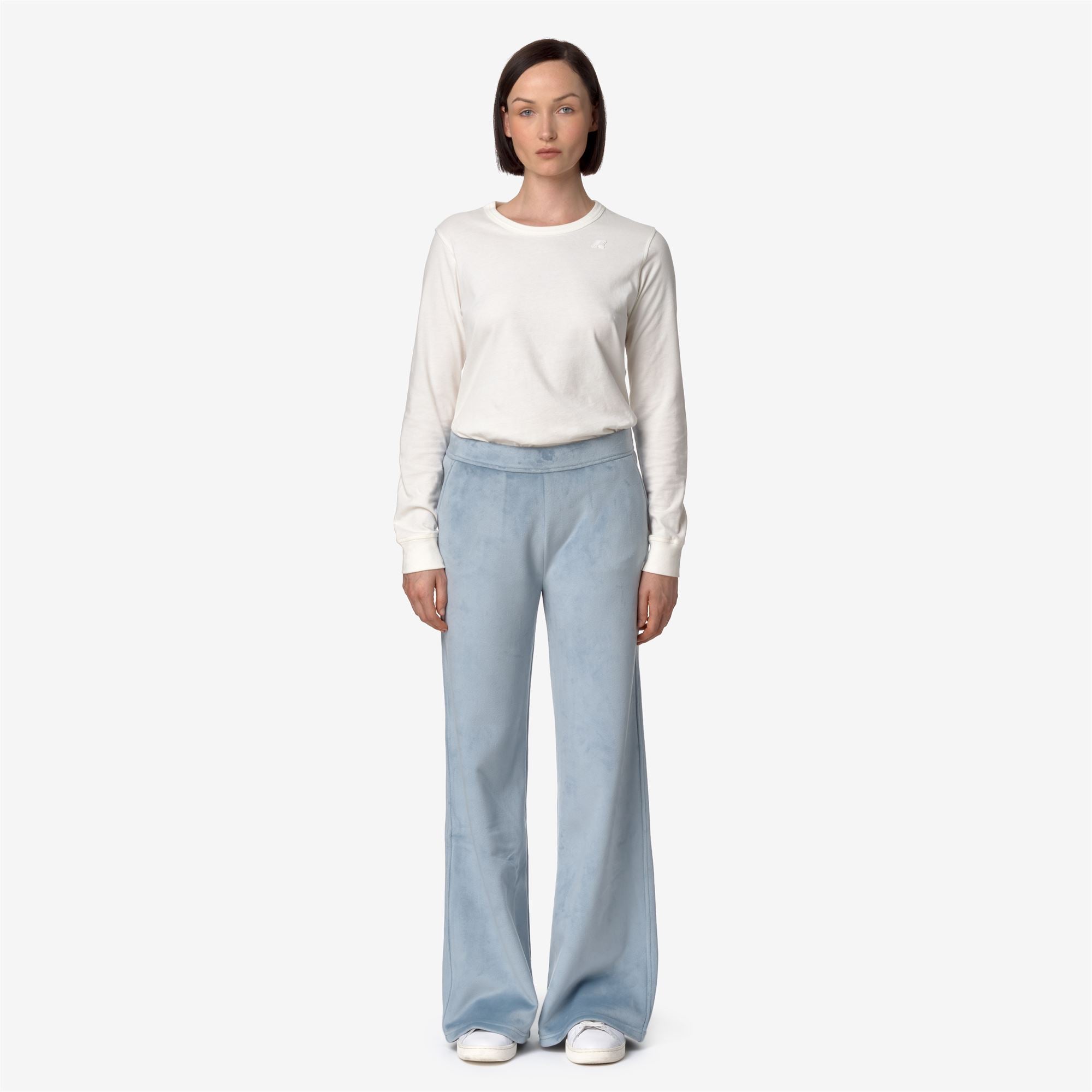 JENNY VELOUR POLAR - Pants - Sport Trousers - Woman - BLUE A-BLUE A