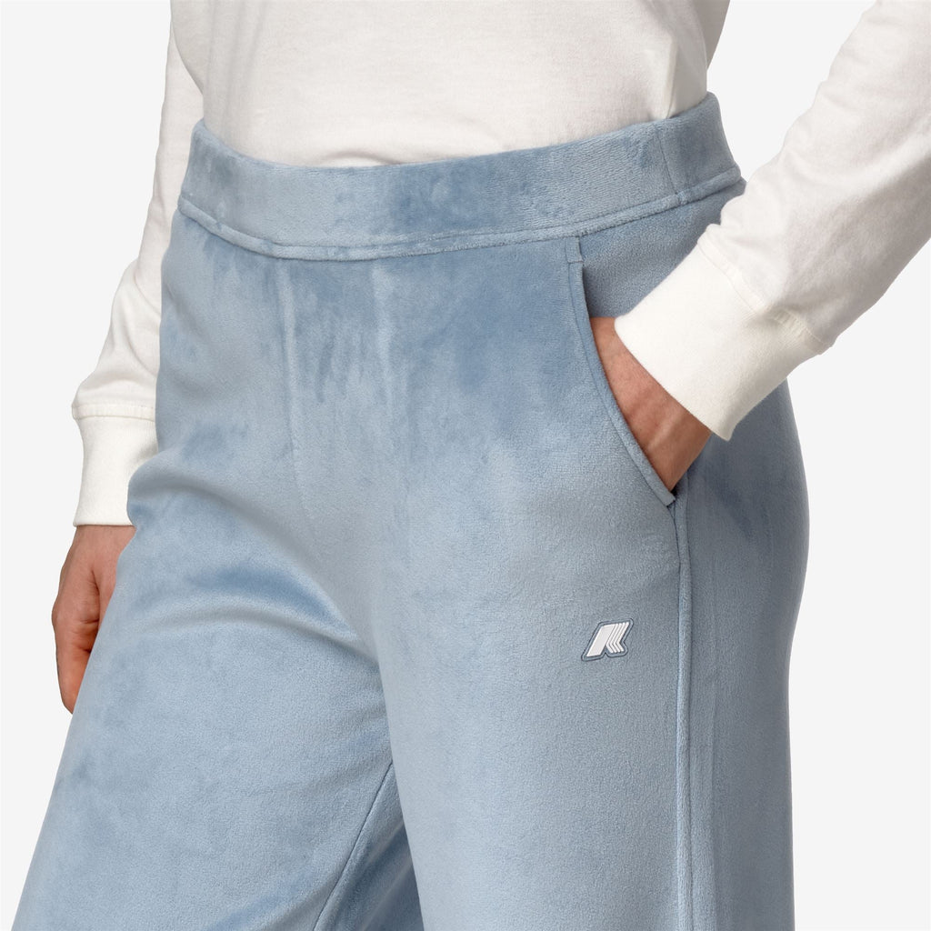 JENNY VELOUR POLAR - Pants - Sport Trousers - Woman - BLUE A-BLUE A