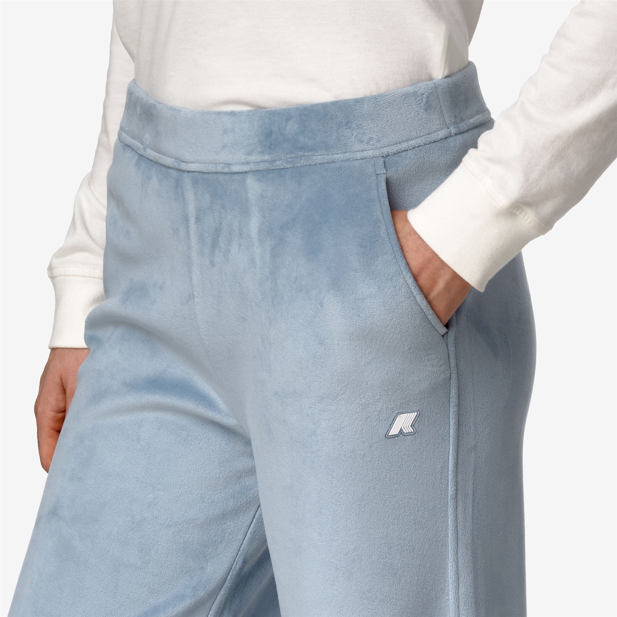 JENNY VELOUR POLAR - Pants - Sport Trousers - Woman - BLUE A-BLUE A