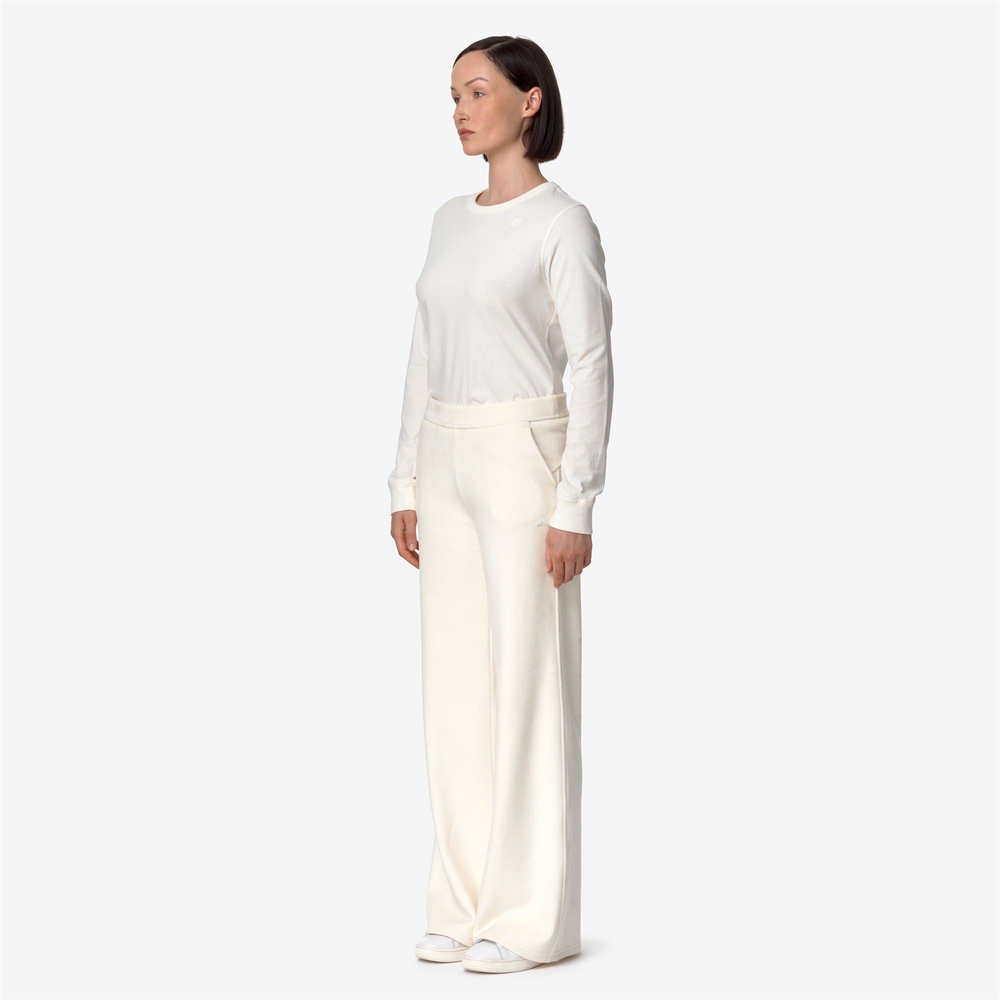JENNY VELOUR POLAR - Pants - Sport Trousers - Woman - WHITE G-WHITE G