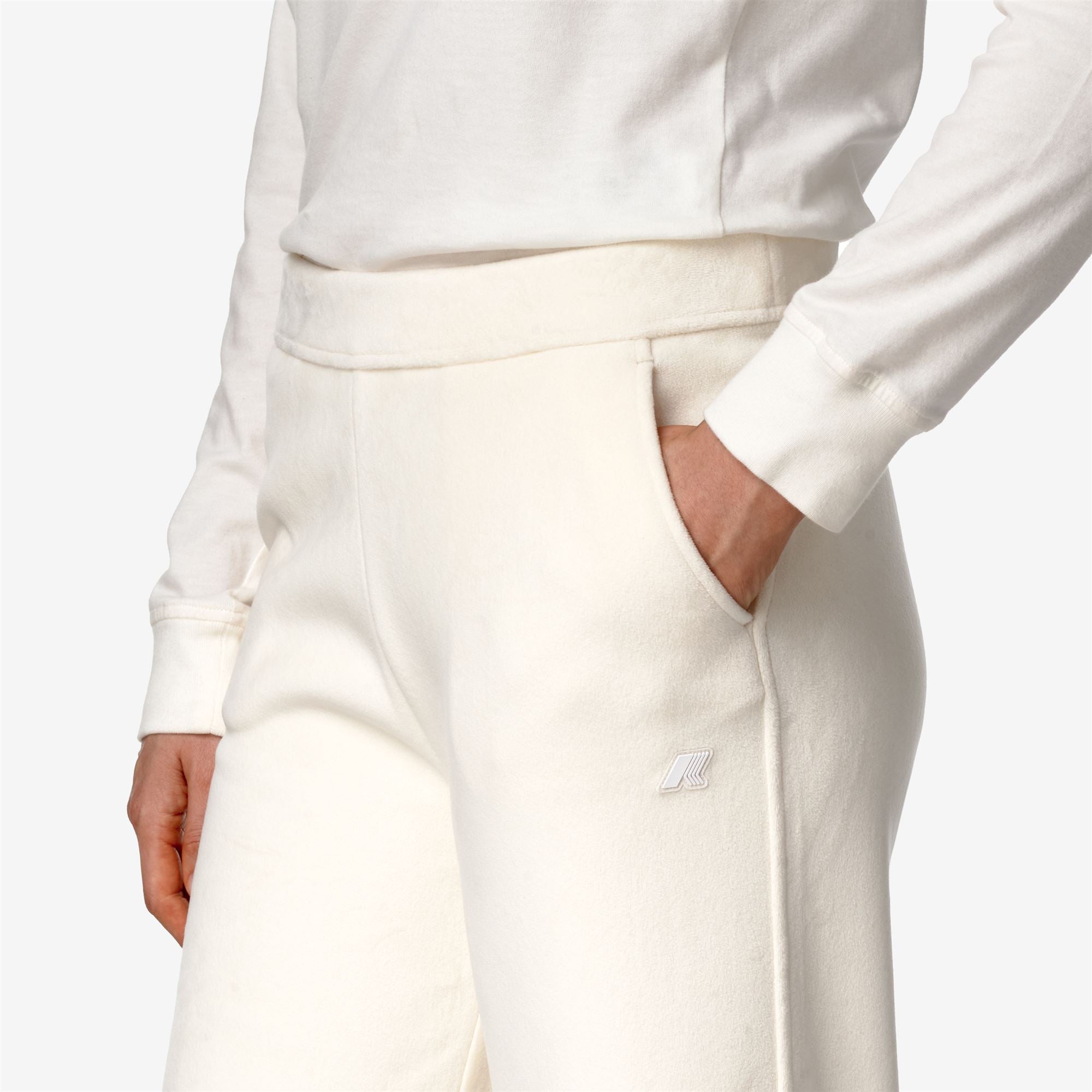 JENNY VELOUR POLAR - Pants - Sport Trousers - Woman - WHITE G-WHITE G